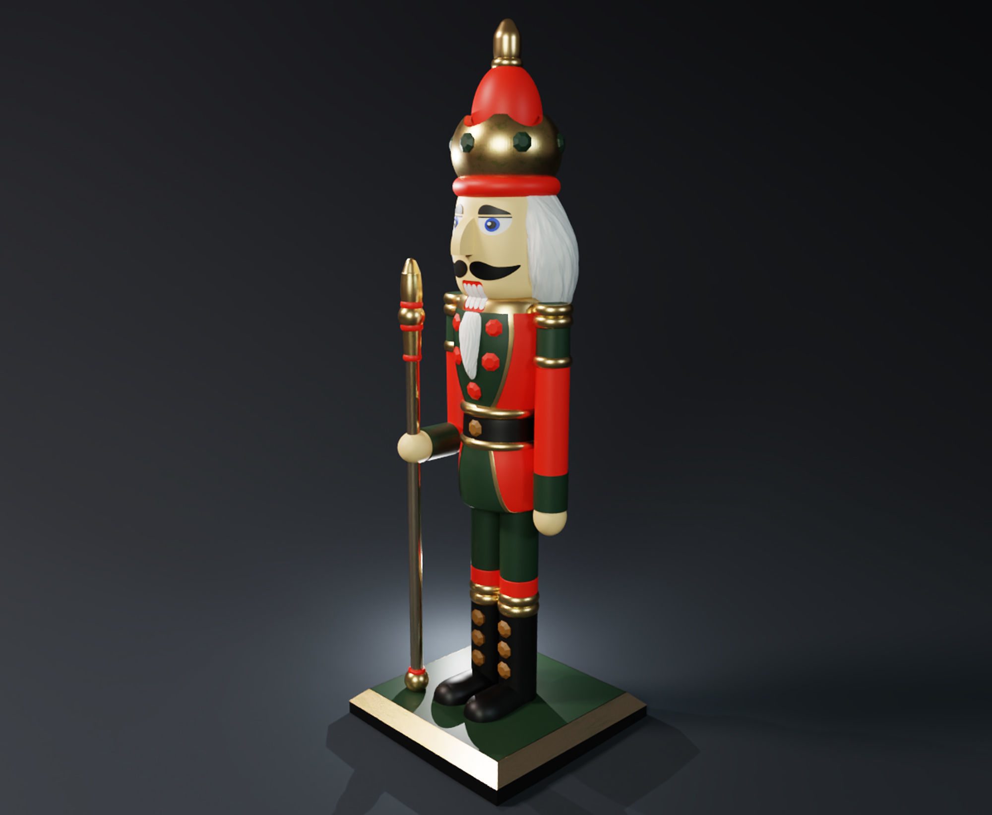 Christmas Nutcracker Figure 3D print model_1