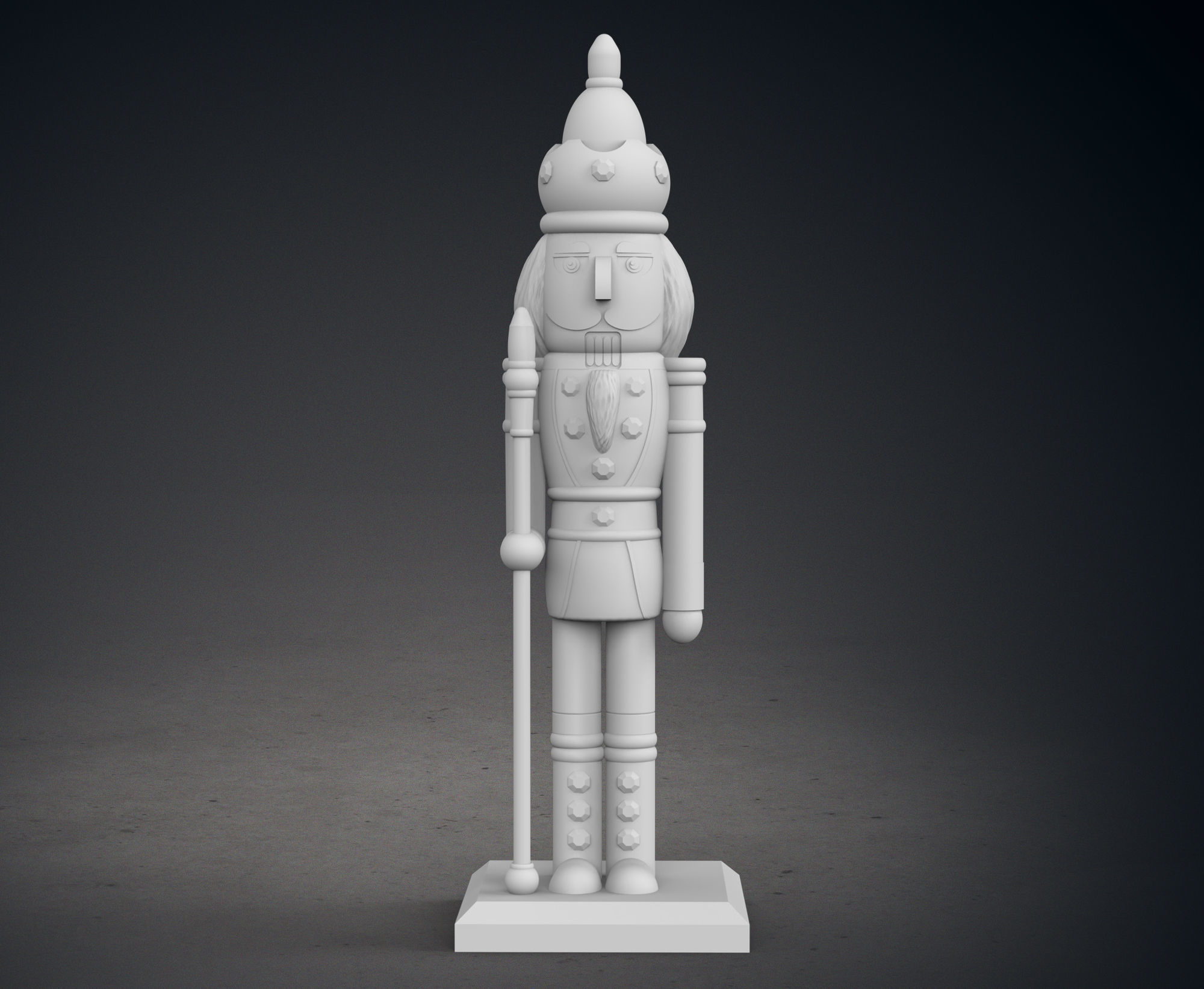 Christmas Nutcracker Figure 3D print model_2