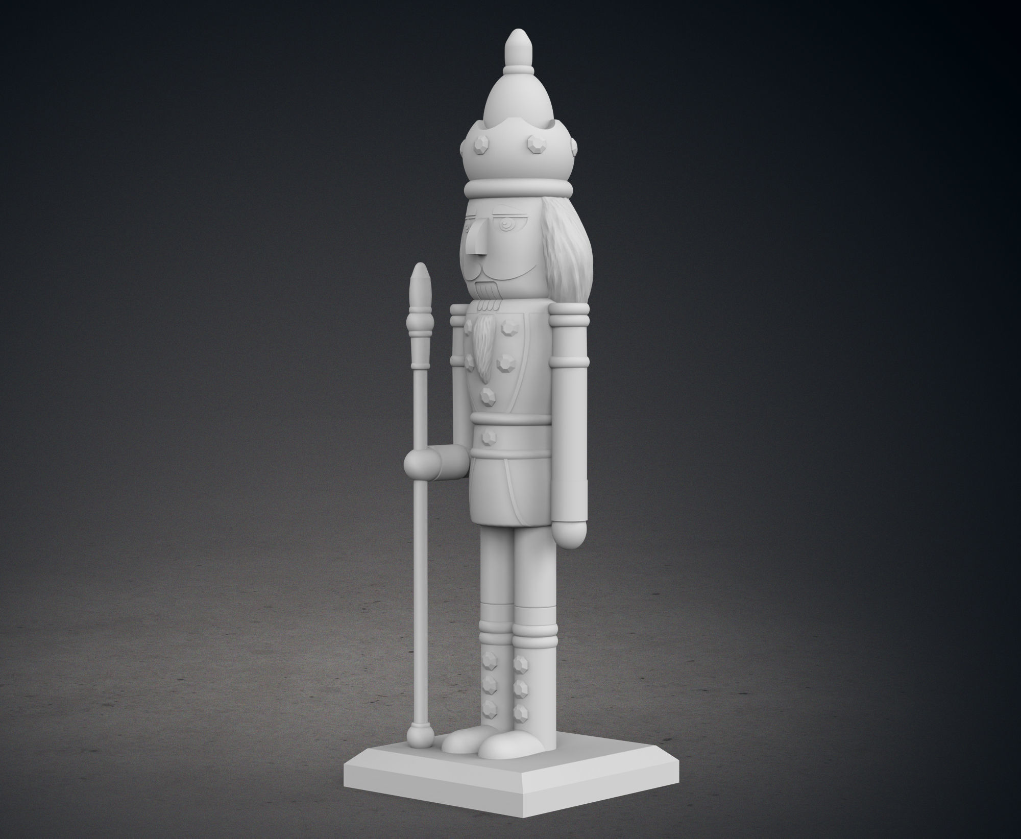 Christmas Nutcracker Figure 3D print model_3