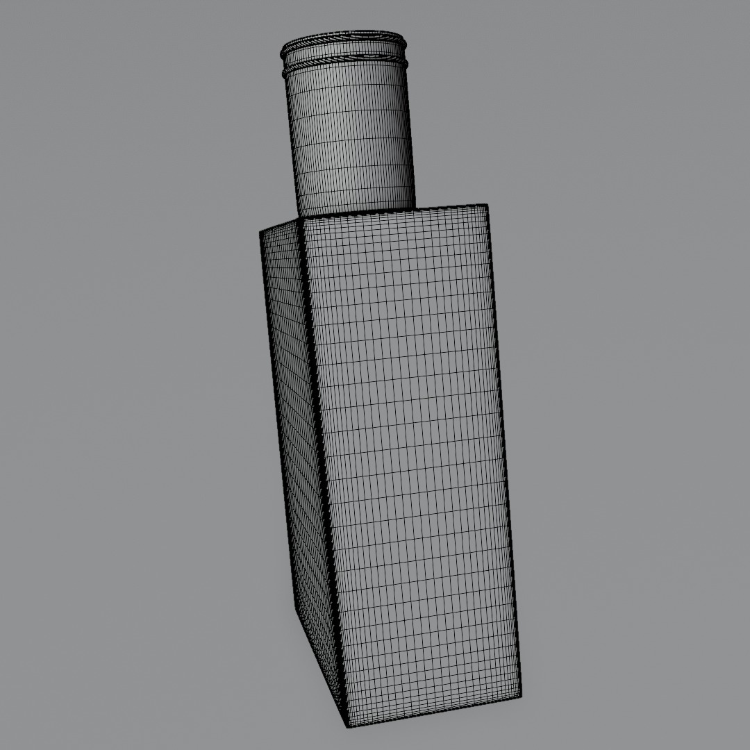 Perfume bottle orange 3D model Advertising 3D model_7