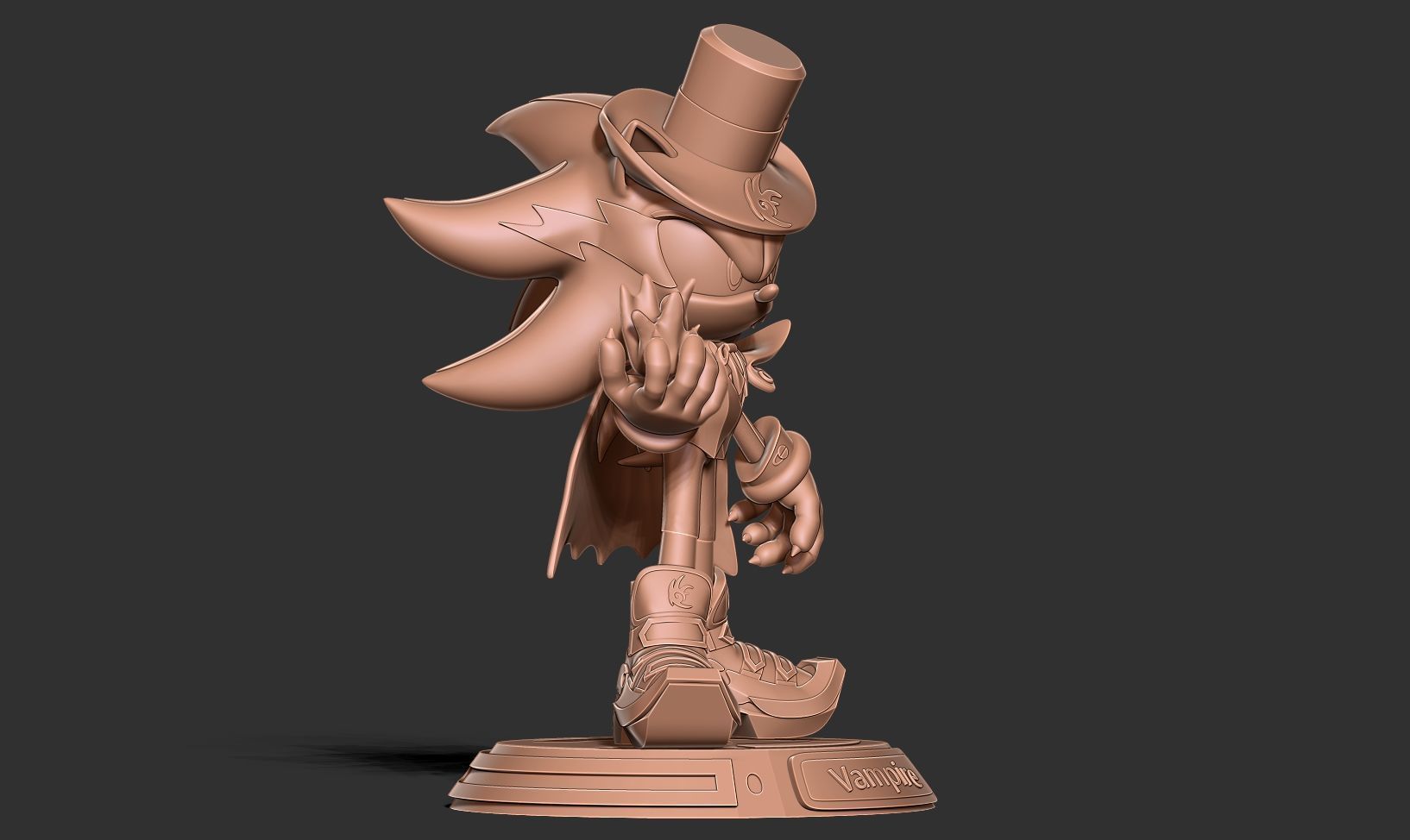 Vampire Shadows the hedgehog 3D print model_14