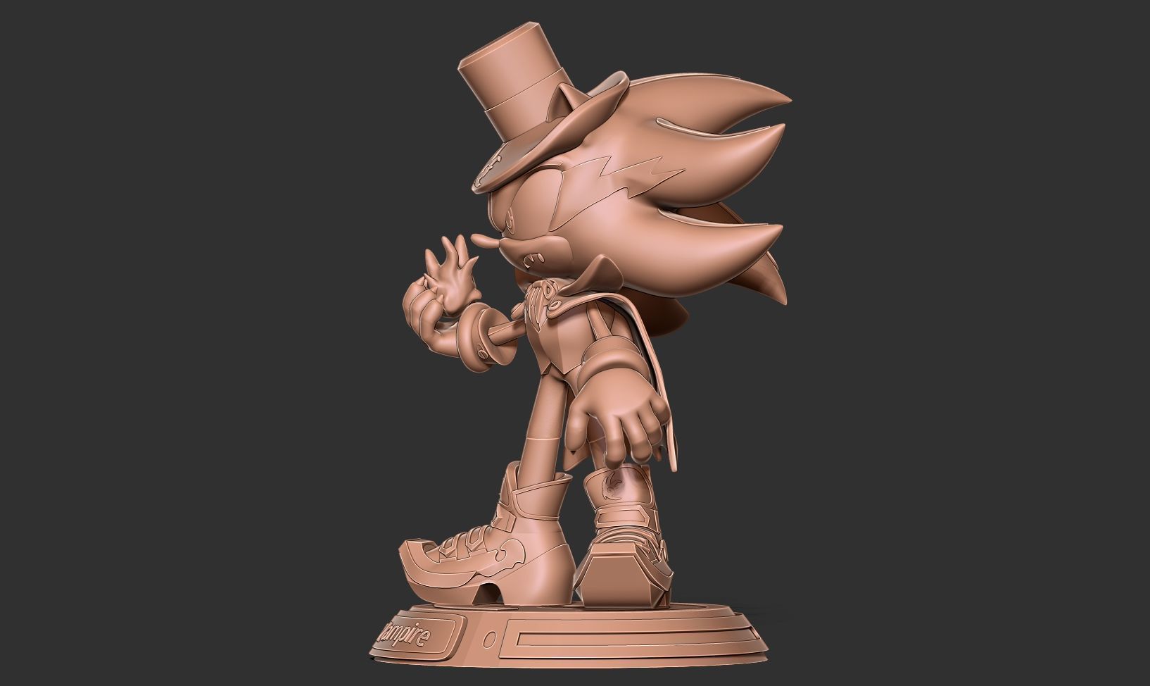 Vampire Shadows the hedgehog 3D print model_12