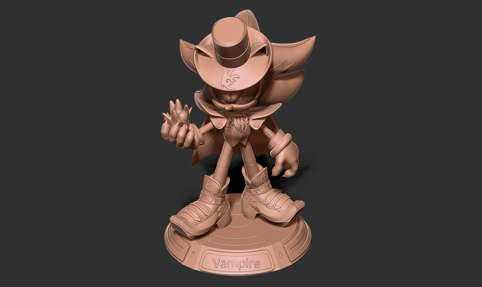 Vampire Shadows the hedgehog 3D print model_18