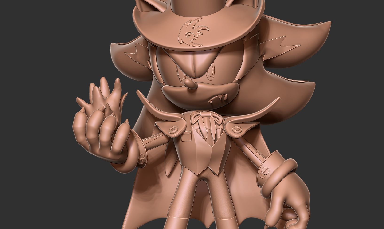 Vampire Shadows the hedgehog 3D print model_7
