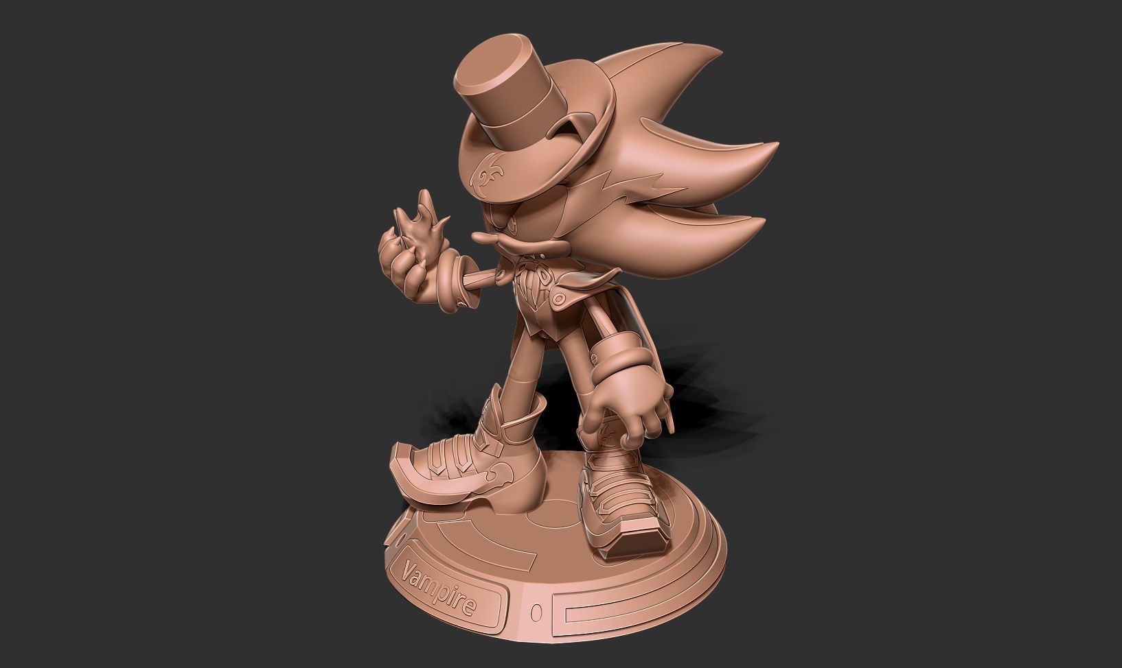Vampire Shadows the hedgehog 3D print model_16