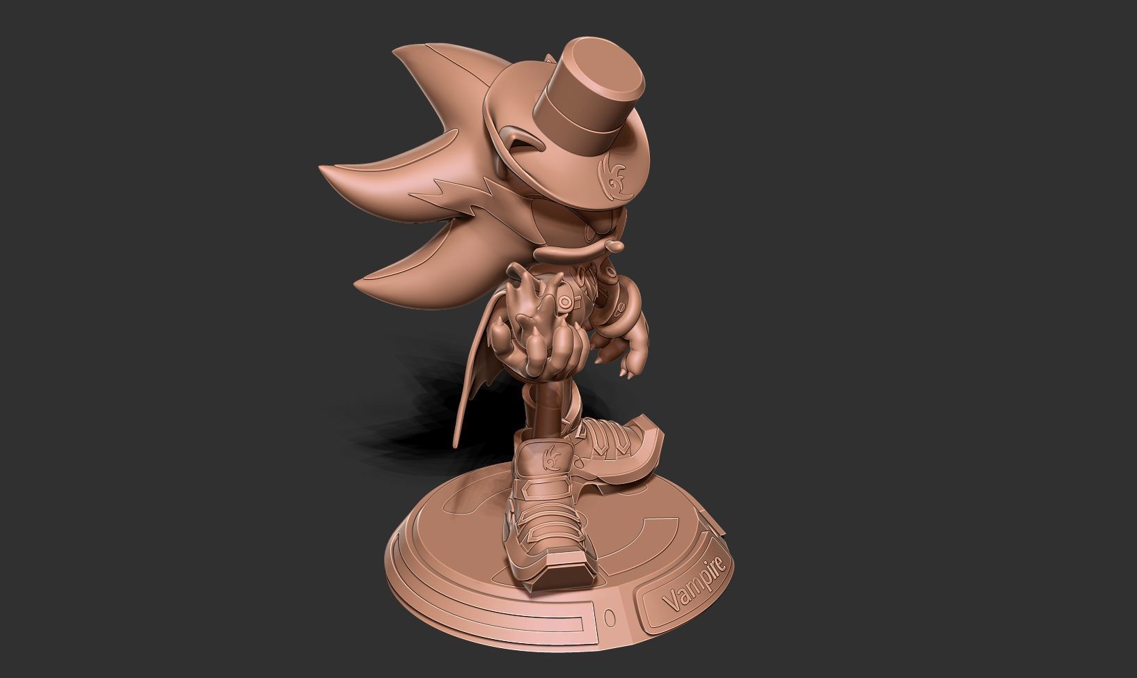 Vampire Shadows the hedgehog 3D print model_20