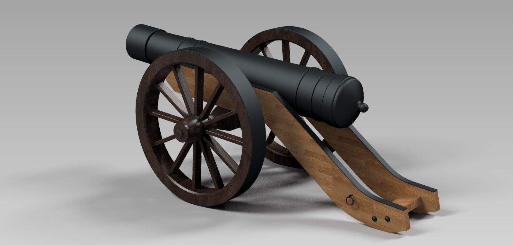Cannon 3D model_2