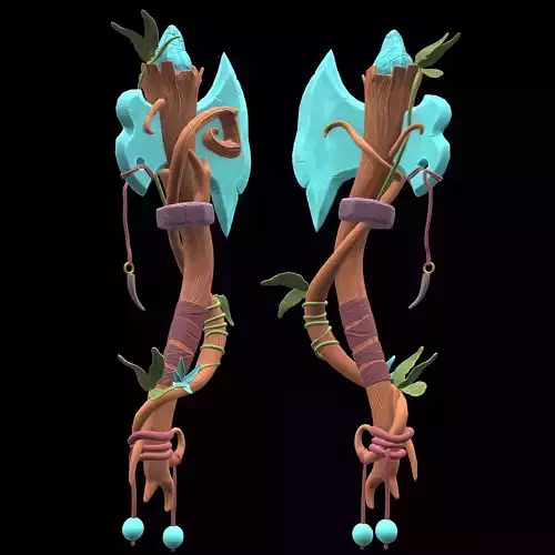 stylized 3D axe