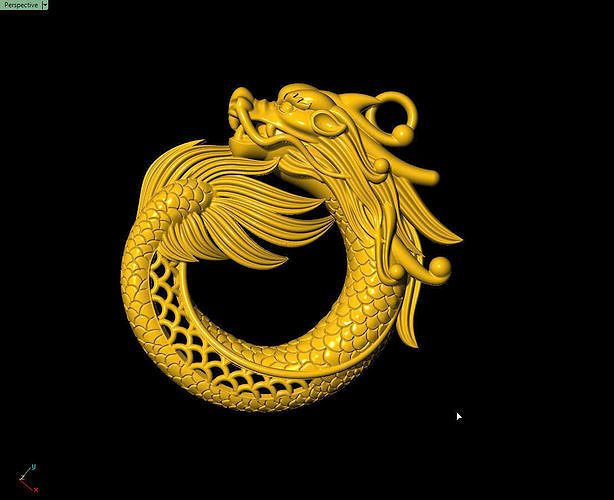 Dragon pendants 3D print model