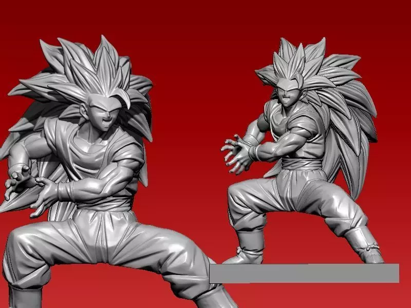 Super Saiyan God - Dragon ball Z - statue - 3D print 3D print model