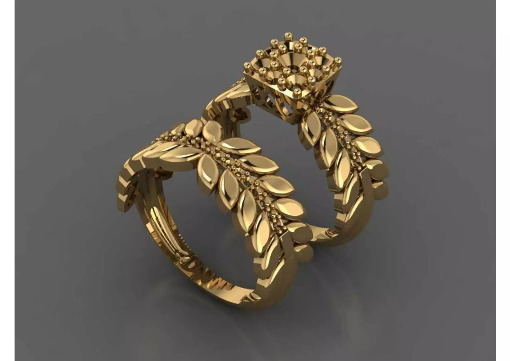  Twins Ring 3D print model_0