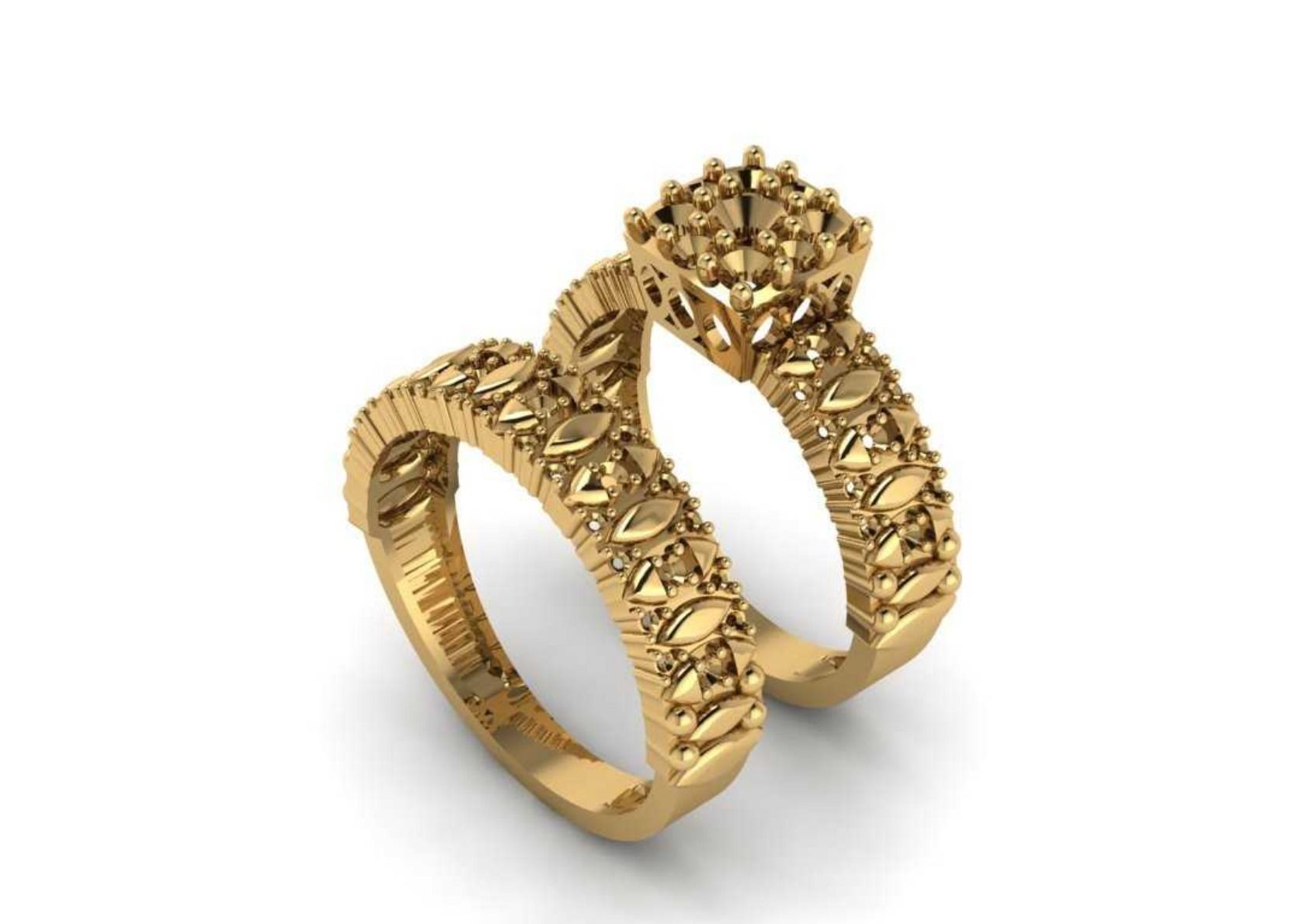  Twins Ring 3D print model_15