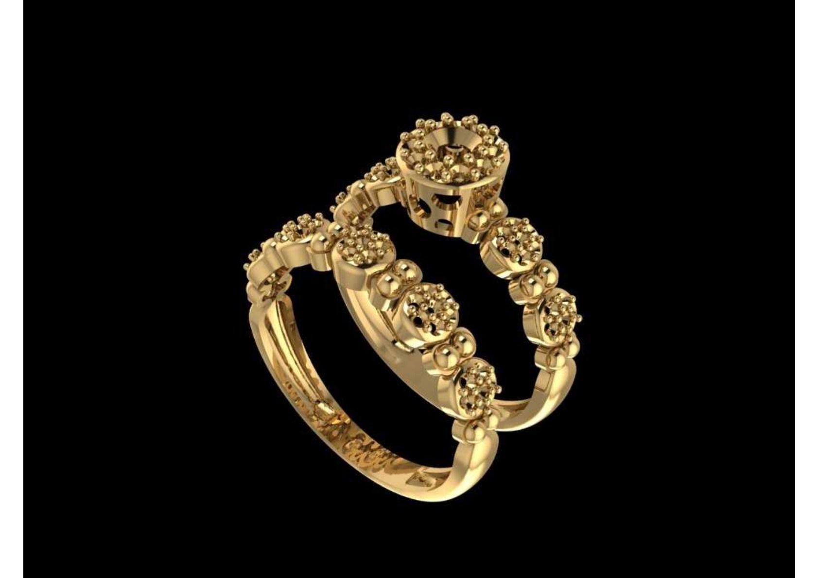  Twins Ring 3D print model_13