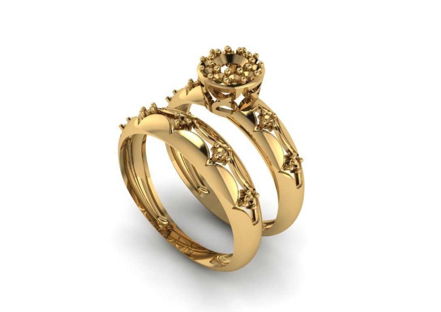  Twins Ring 3D print model_16