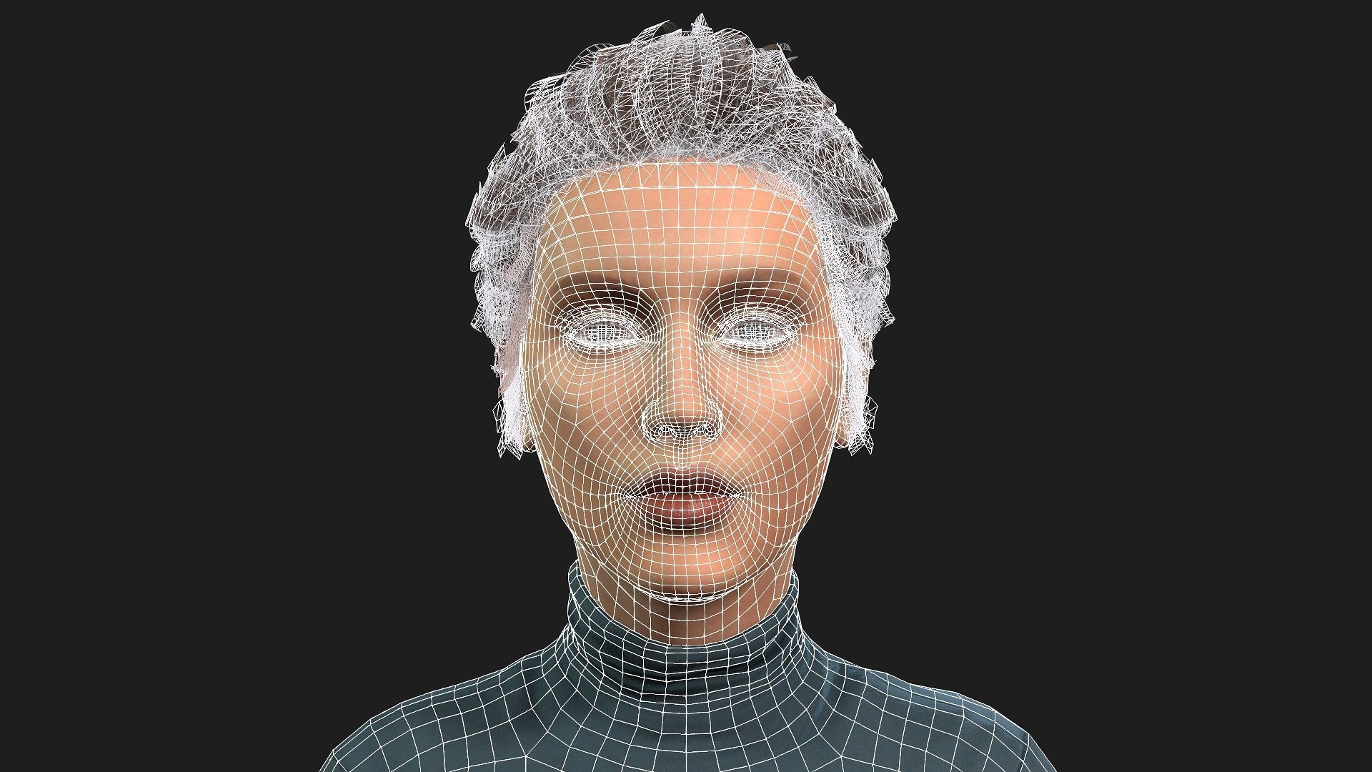 Model of a Realistic Woman for Games Animation and Renderings 3D model_17