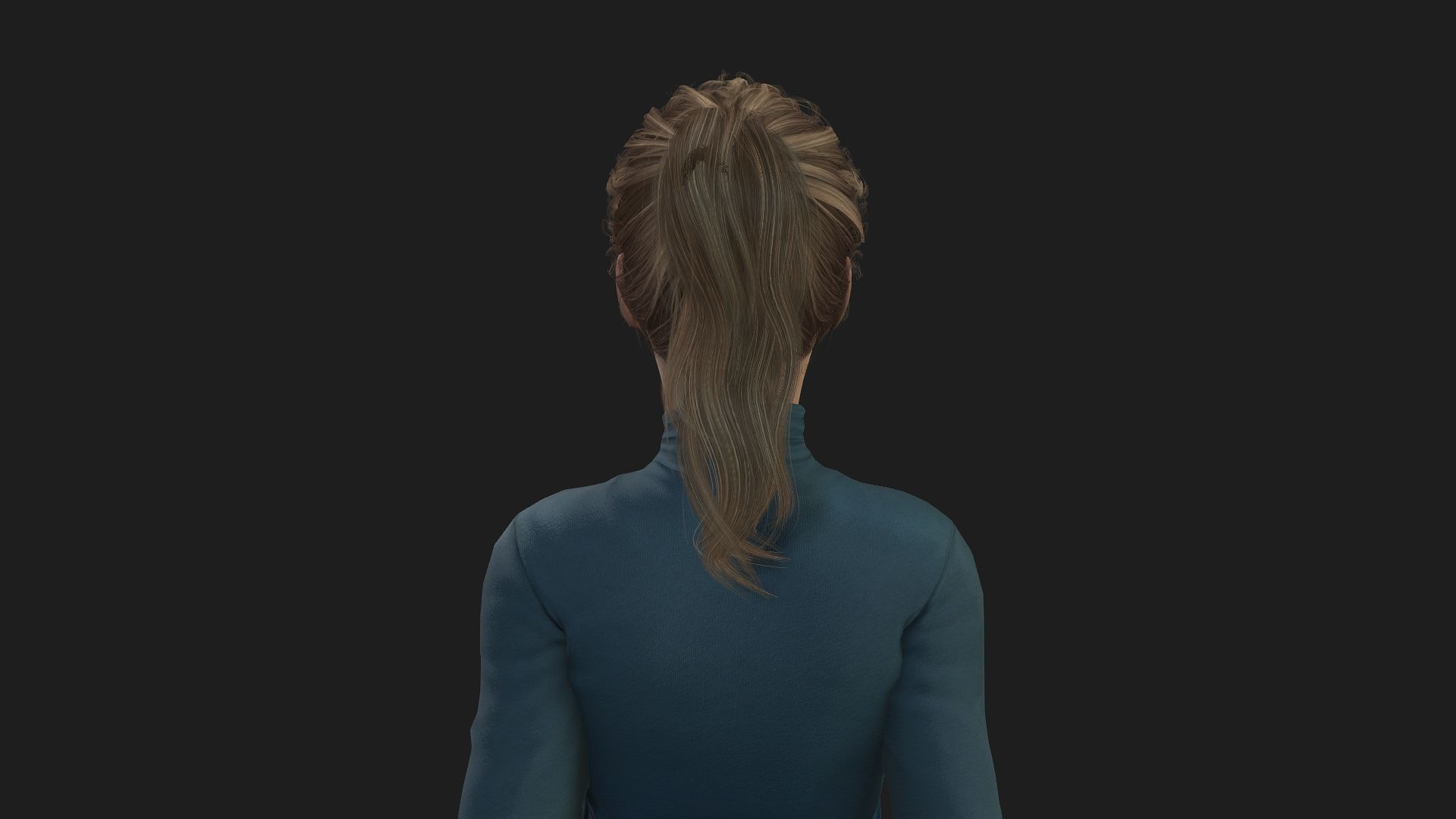 Model of a Realistic Woman for Games Animation and Renderings 3D model_8