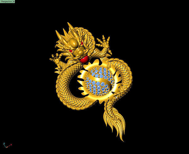 Dragon-pendants 3D print model