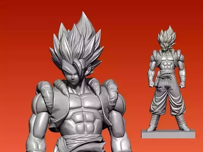 Super Saiyan Blue Gogeta Dragon ball model - 3D print