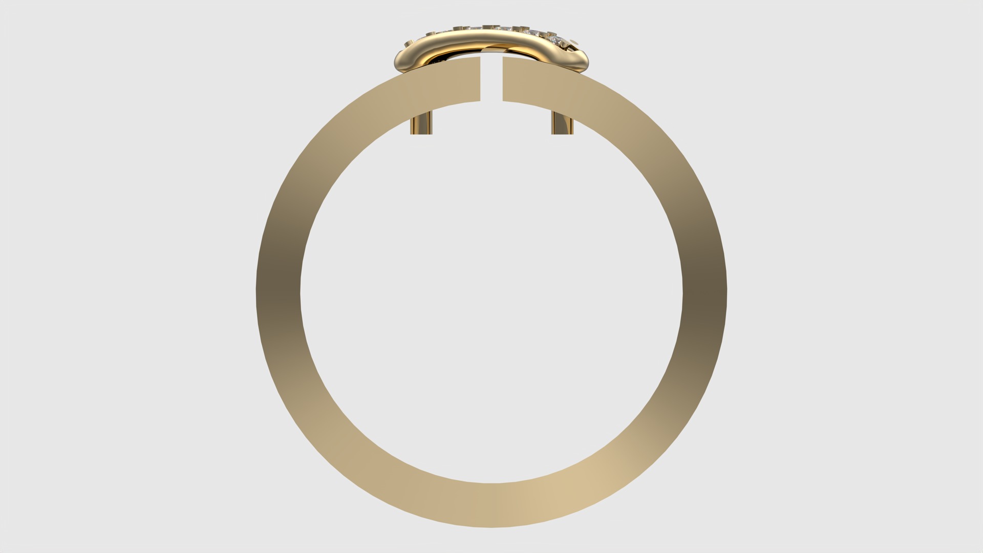 Modern Curved Accent Ring JDBCo 3D print model_4