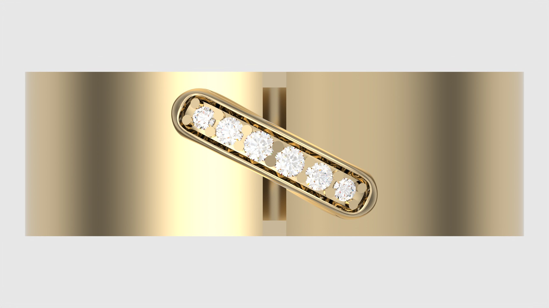 Modern Curved Accent Ring JDBCo 3D print model_6