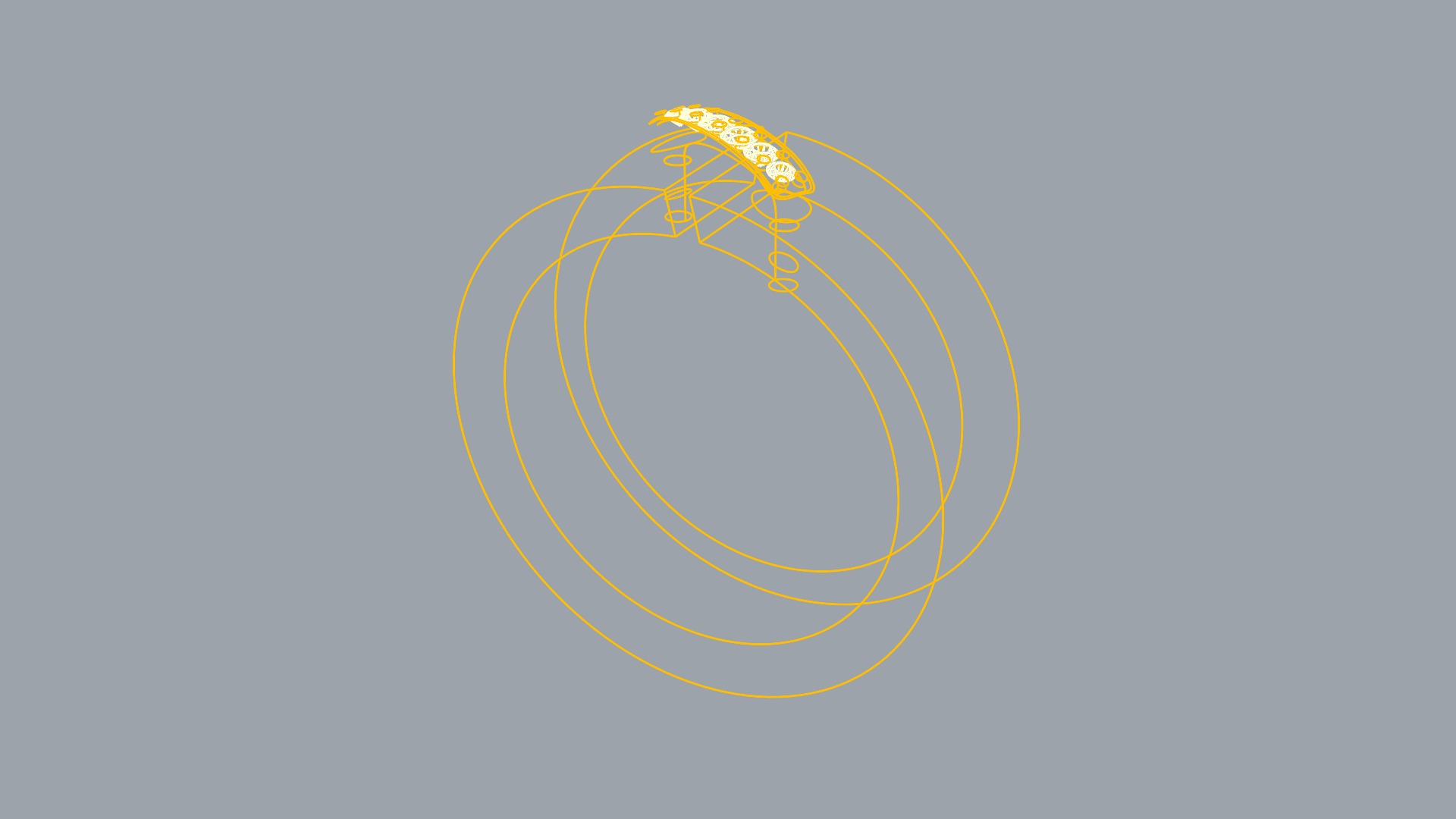 Modern Curved Accent Ring JDBCo 3D print model_8