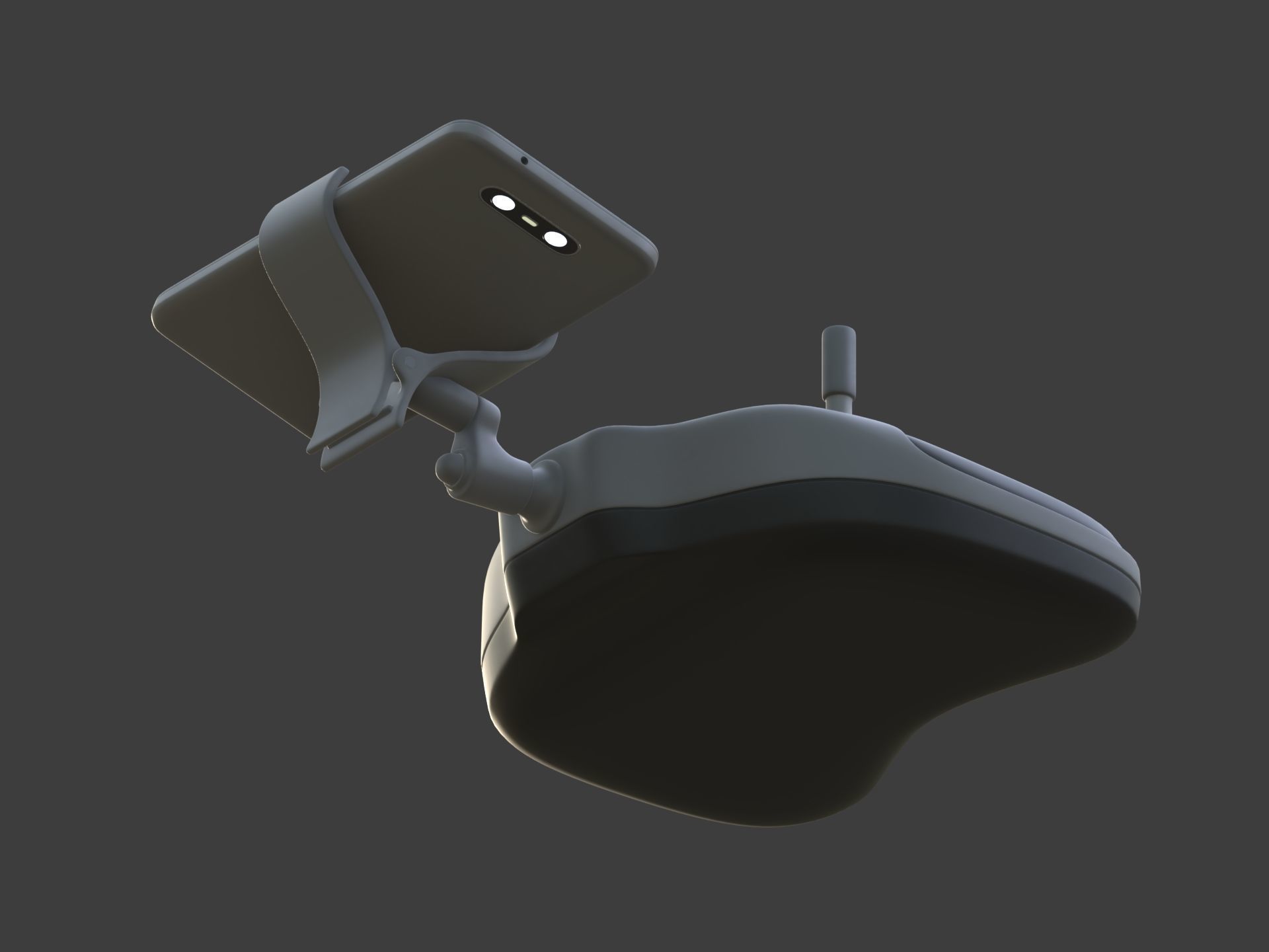 Generic Hexacopter Drone - UAV Quadcopter Controller Camera Hexa Low-poly 3D model_22