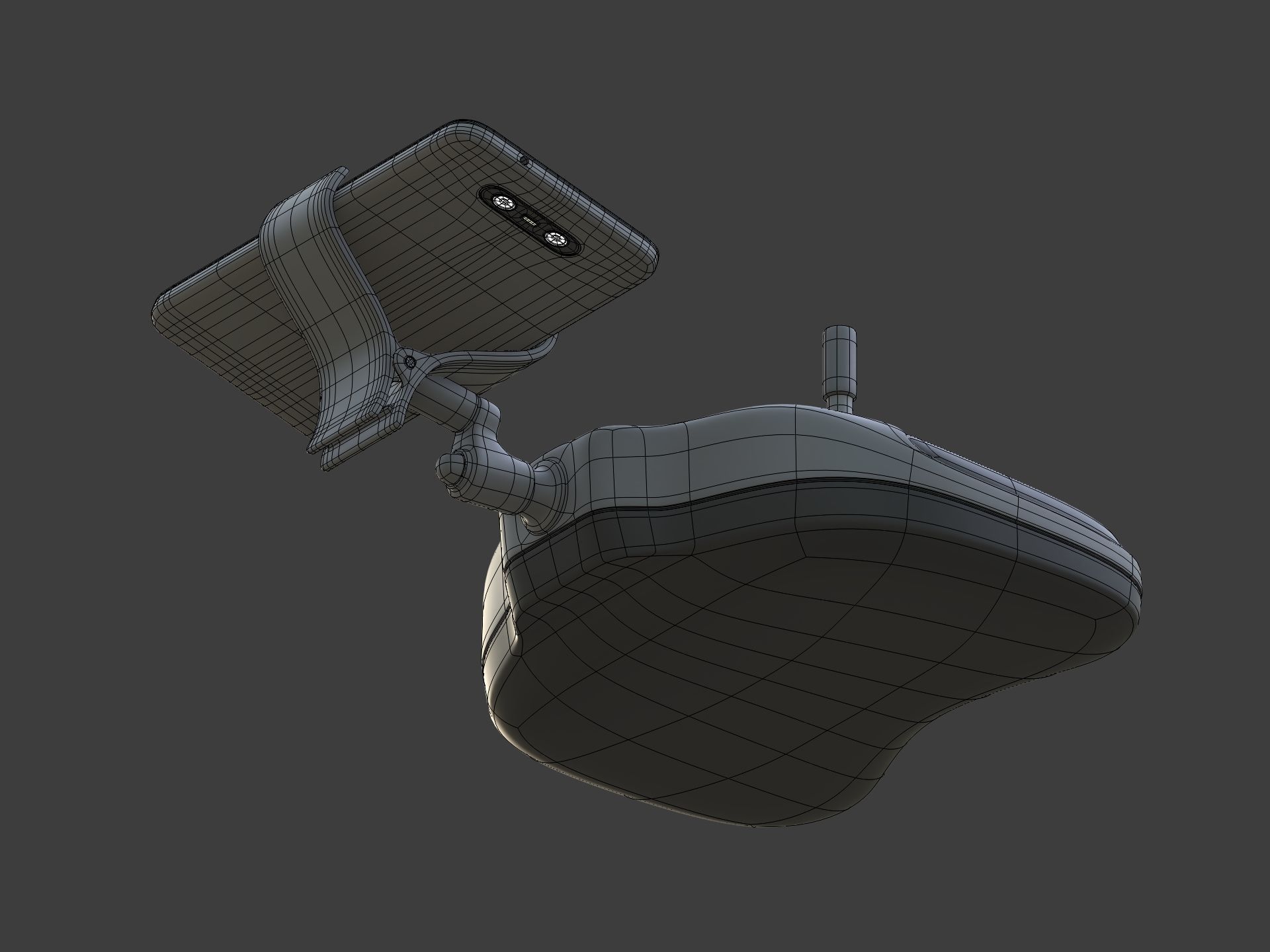 Generic Hexacopter Drone - UAV Quadcopter Controller Camera Hexa Low-poly 3D model_23