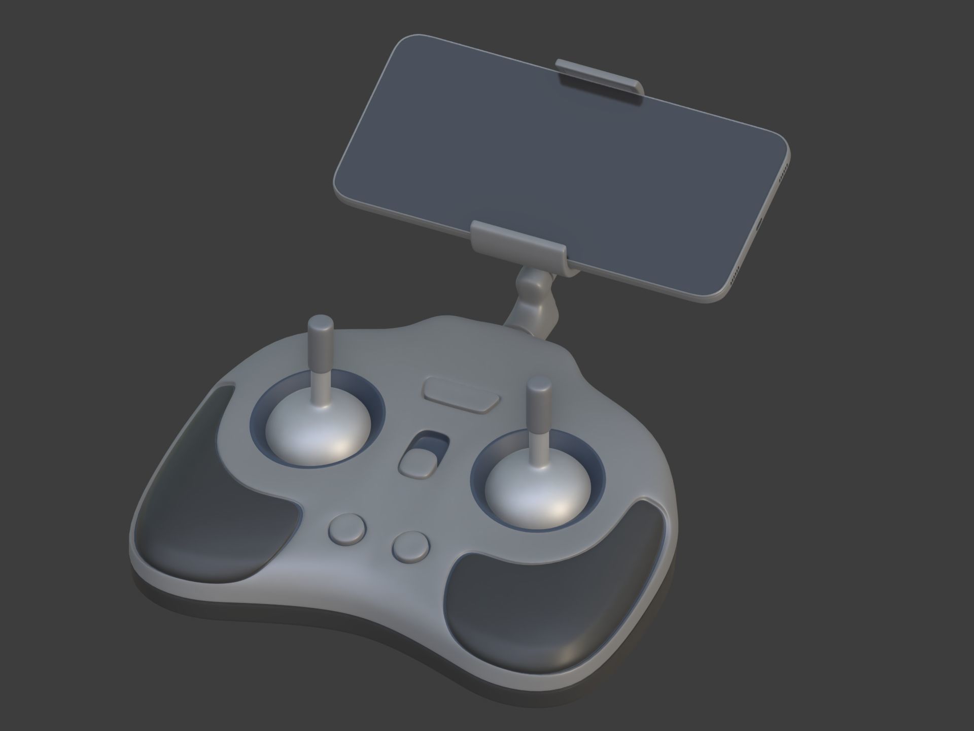 Generic Hexacopter Drone - UAV Quadcopter Controller Camera Hexa Low-poly 3D model_20