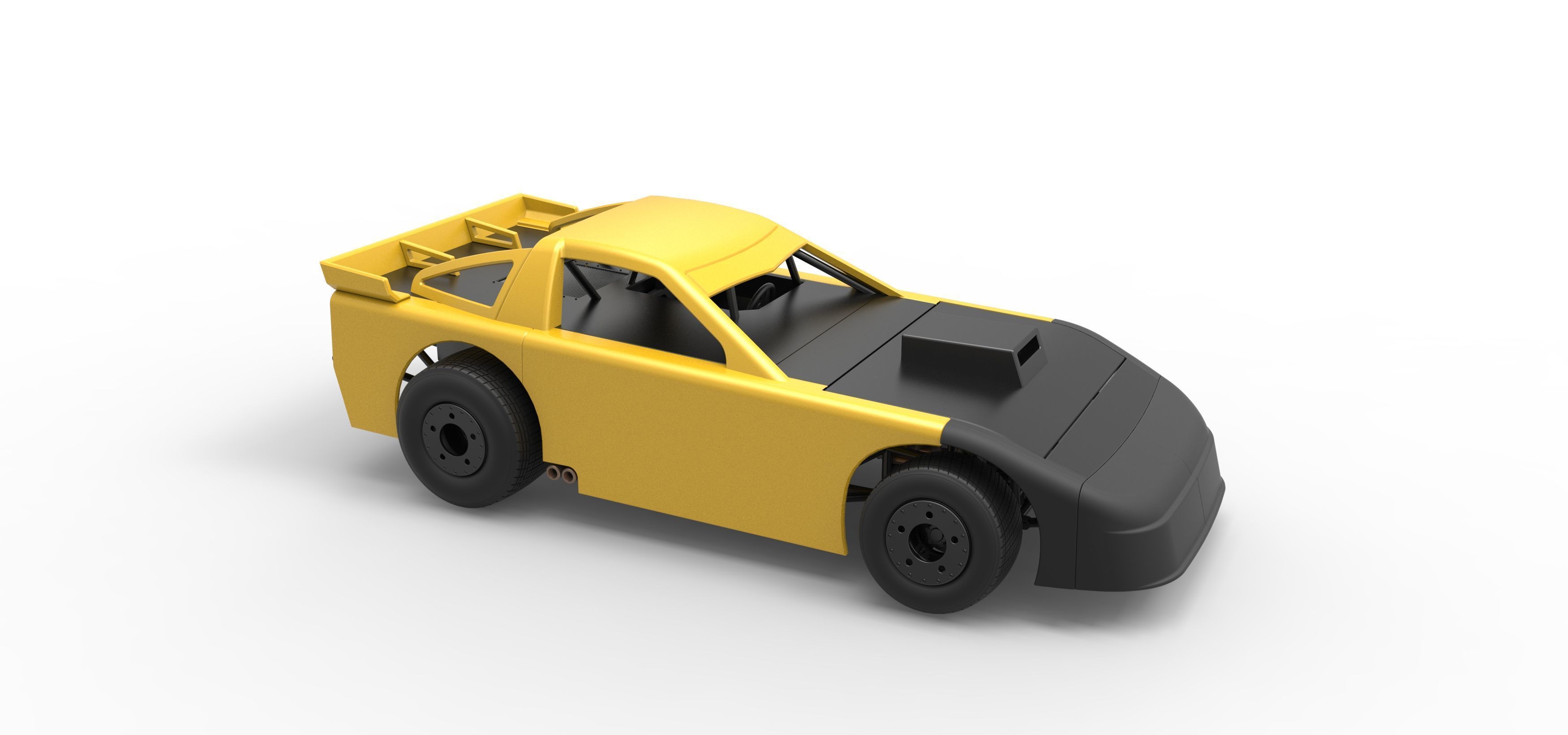 New Zealand Super Saloon race car Scale 1 to 25 3D print model_24