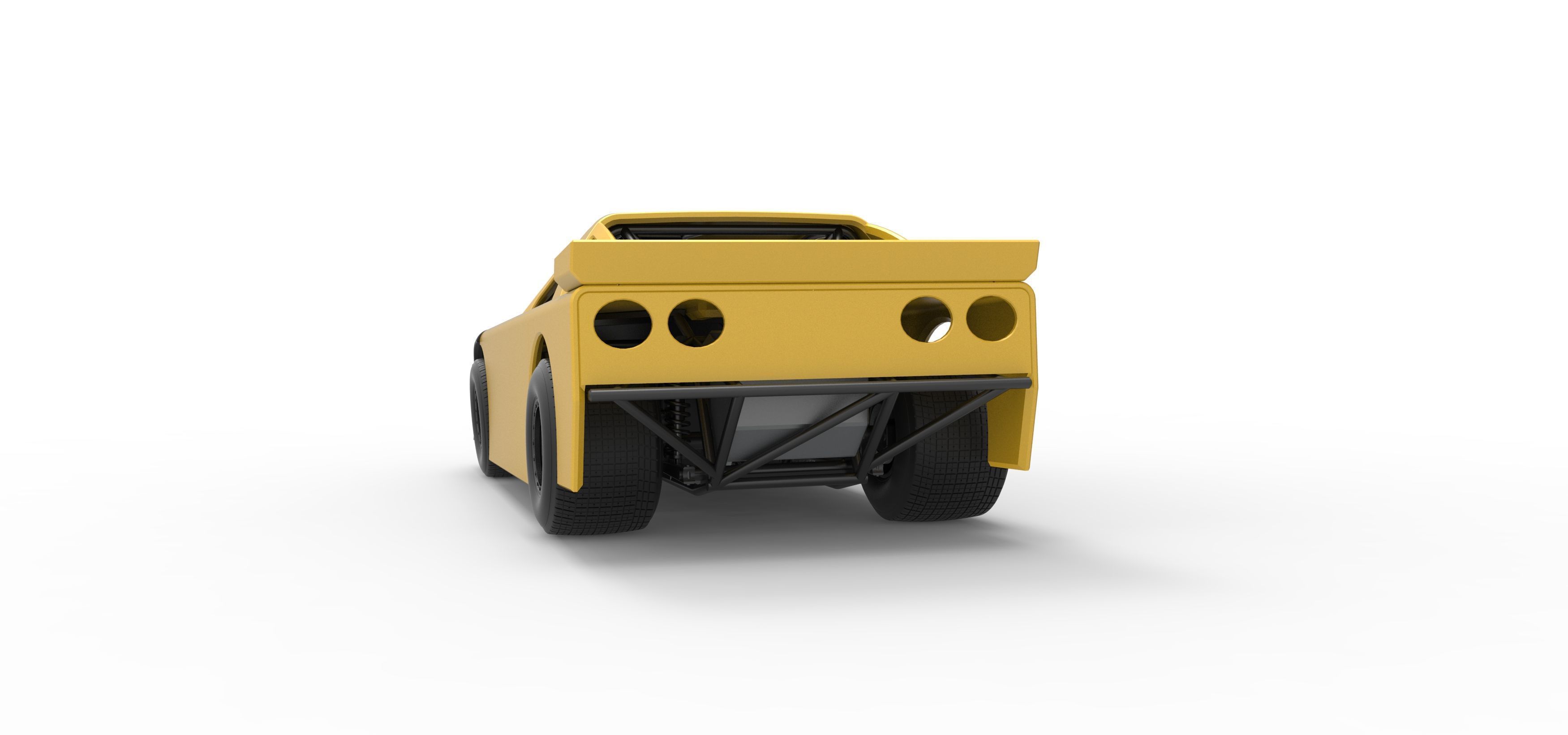 New Zealand Super Saloon race car Scale 1 to 25 3D print model_15