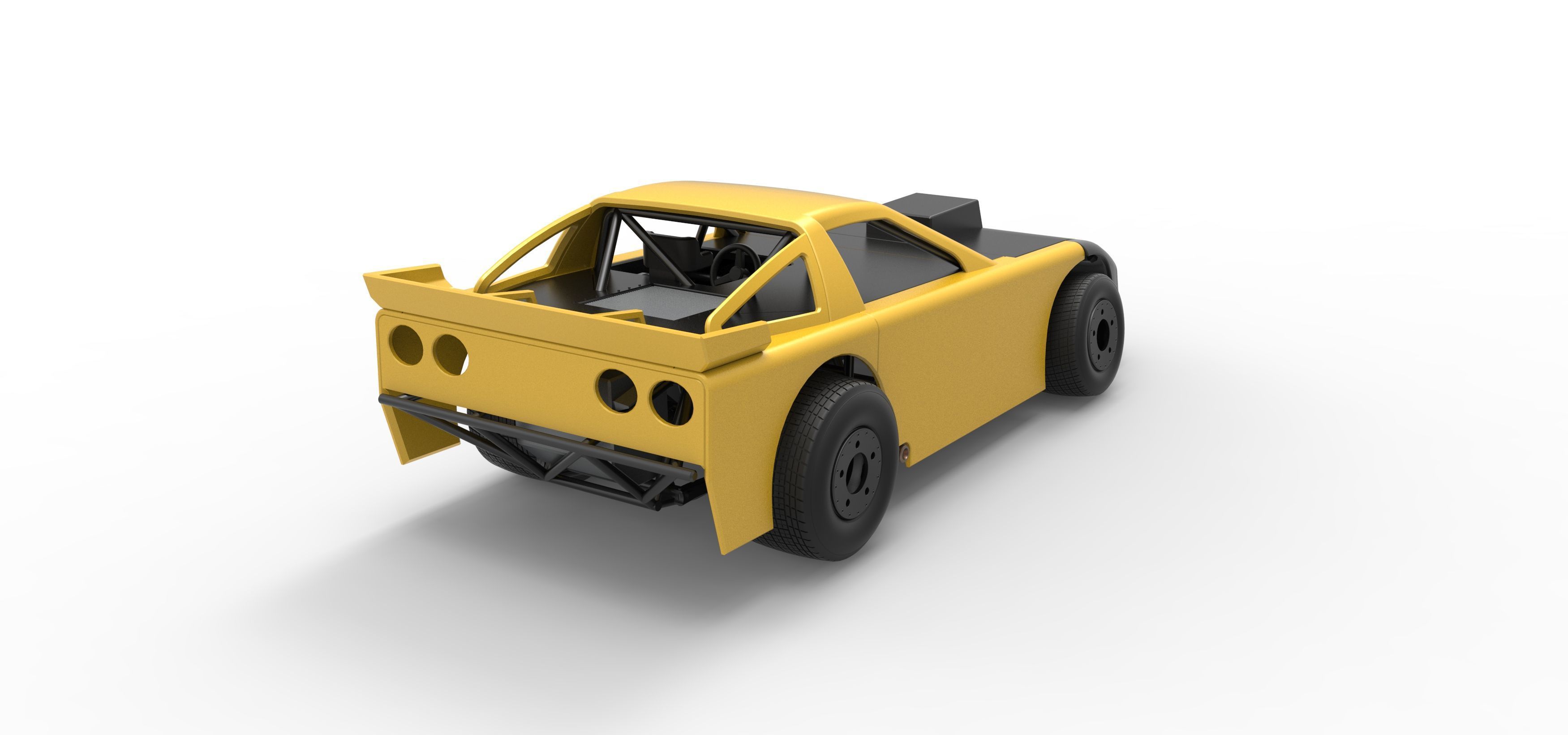 New Zealand Super Saloon race car Scale 1 to 25 3D print model_18