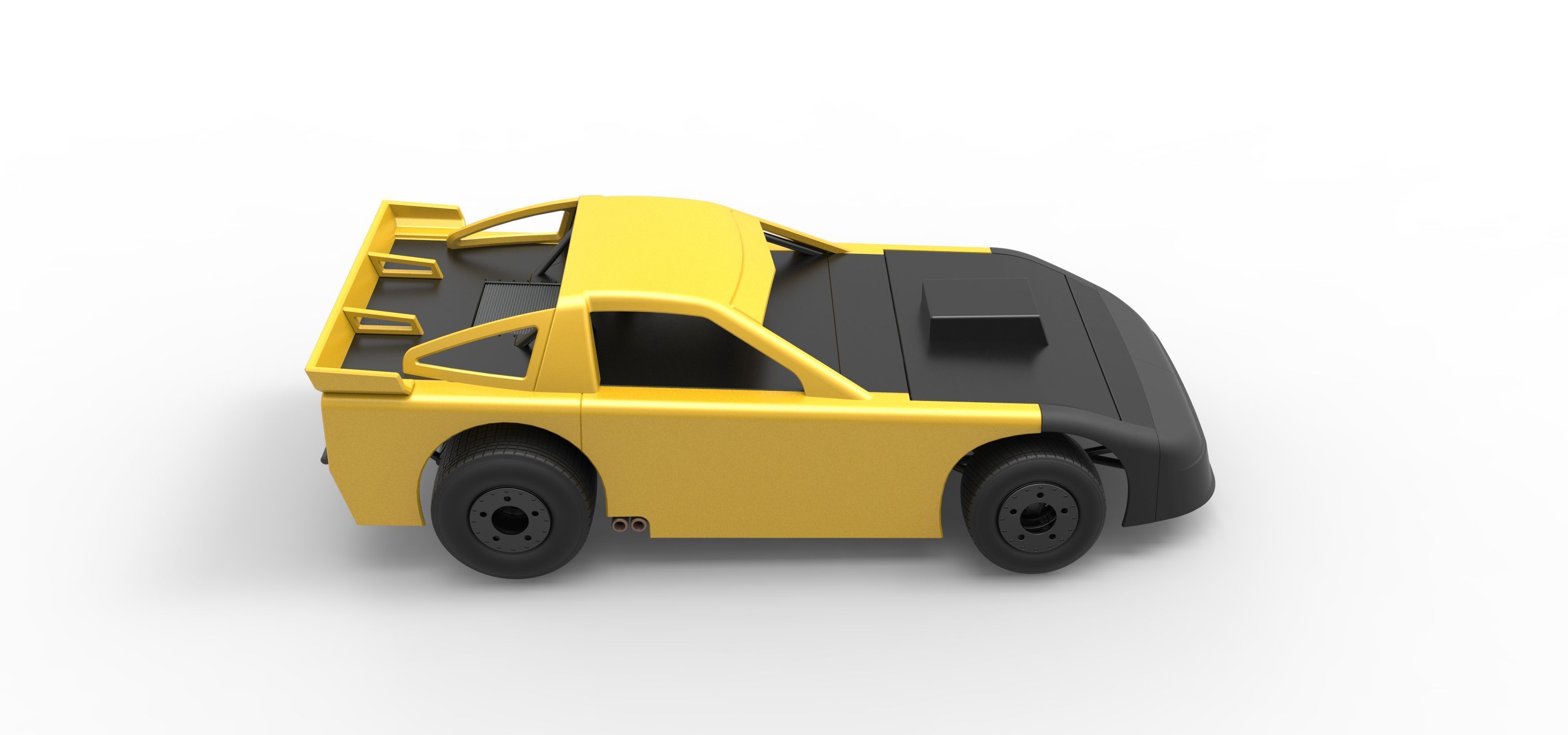 New Zealand Super Saloon race car Scale 1 to 25 3D print model_23