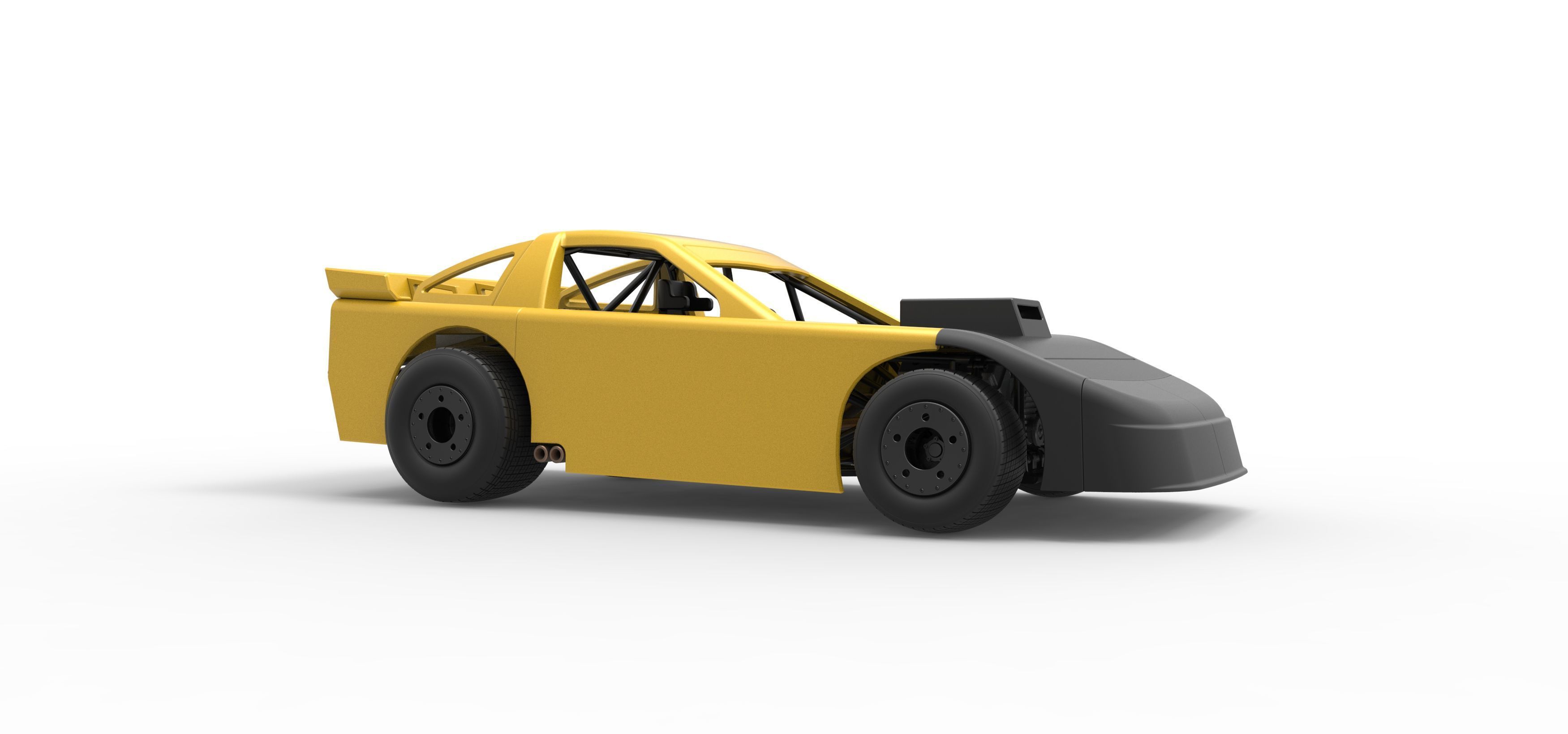 New Zealand Super Saloon race car Scale 1 to 25 3D print model_25