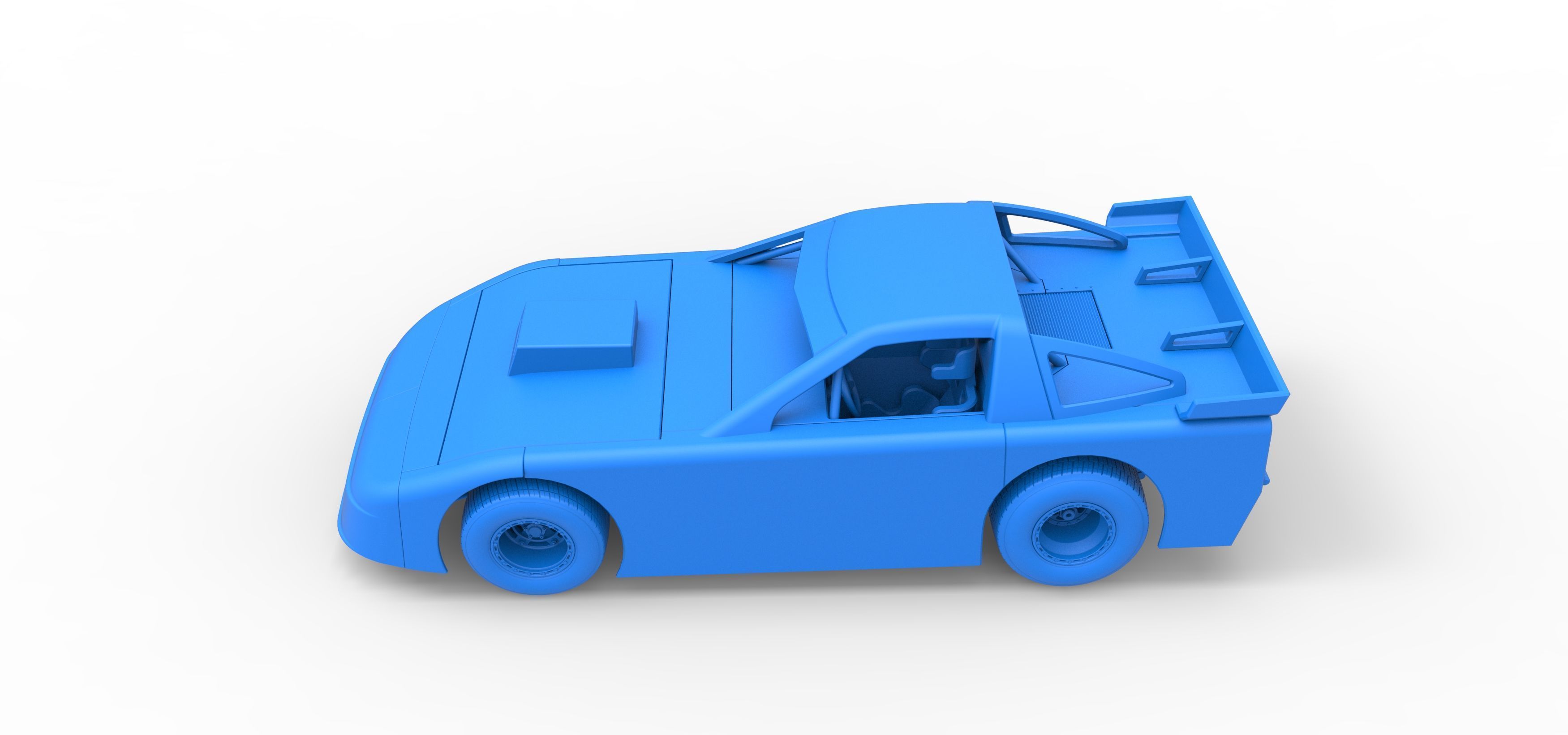 New Zealand Super Saloon race car Scale 1 to 25 3D print model_37