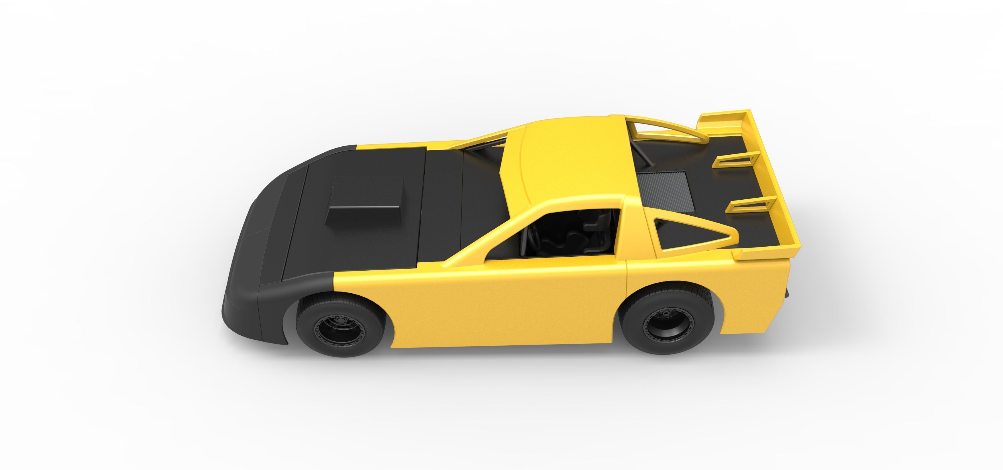 New Zealand Super Saloon race car Scale 1 to 25 3D print model_10