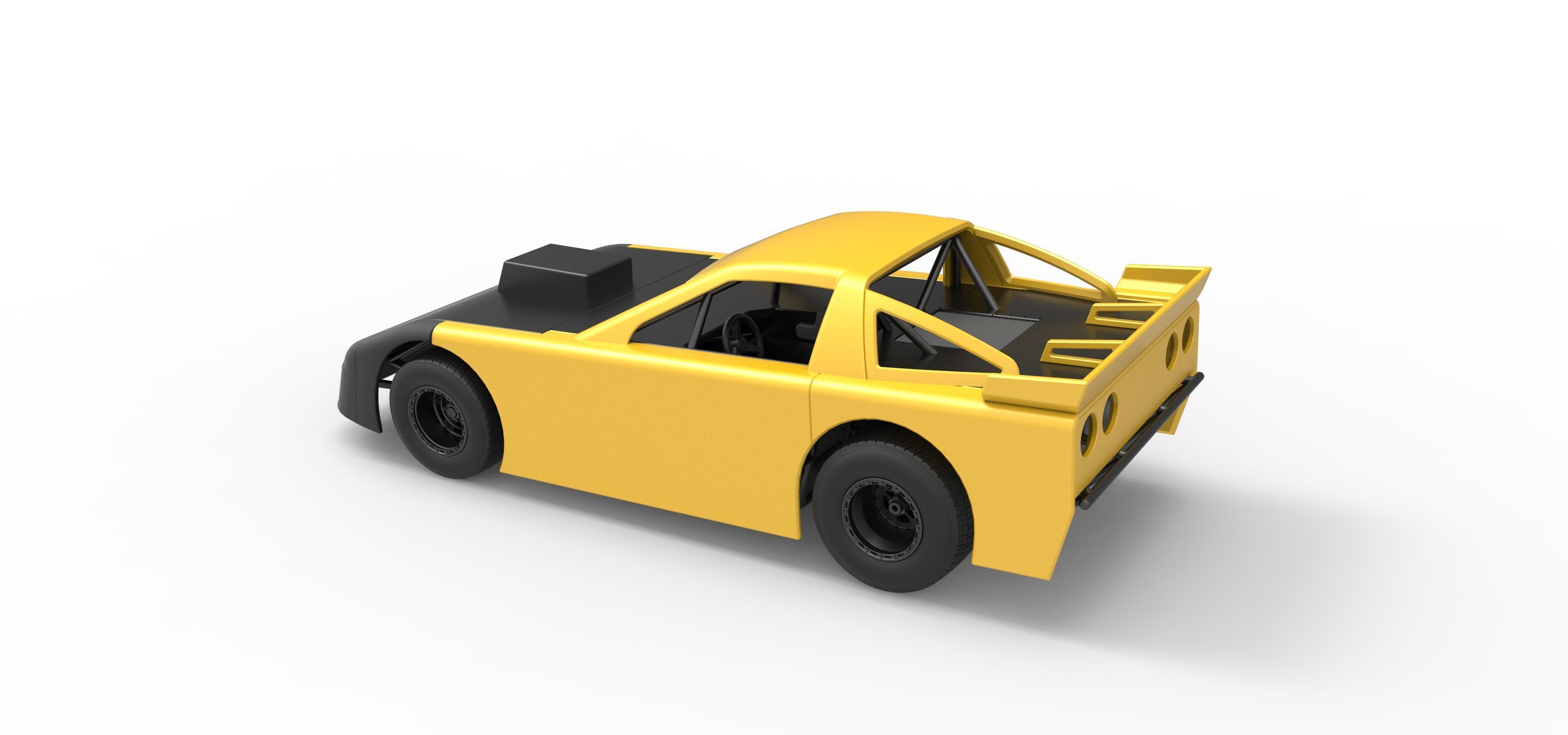 New Zealand Super Saloon race car Scale 1 to 25 3D print model_12