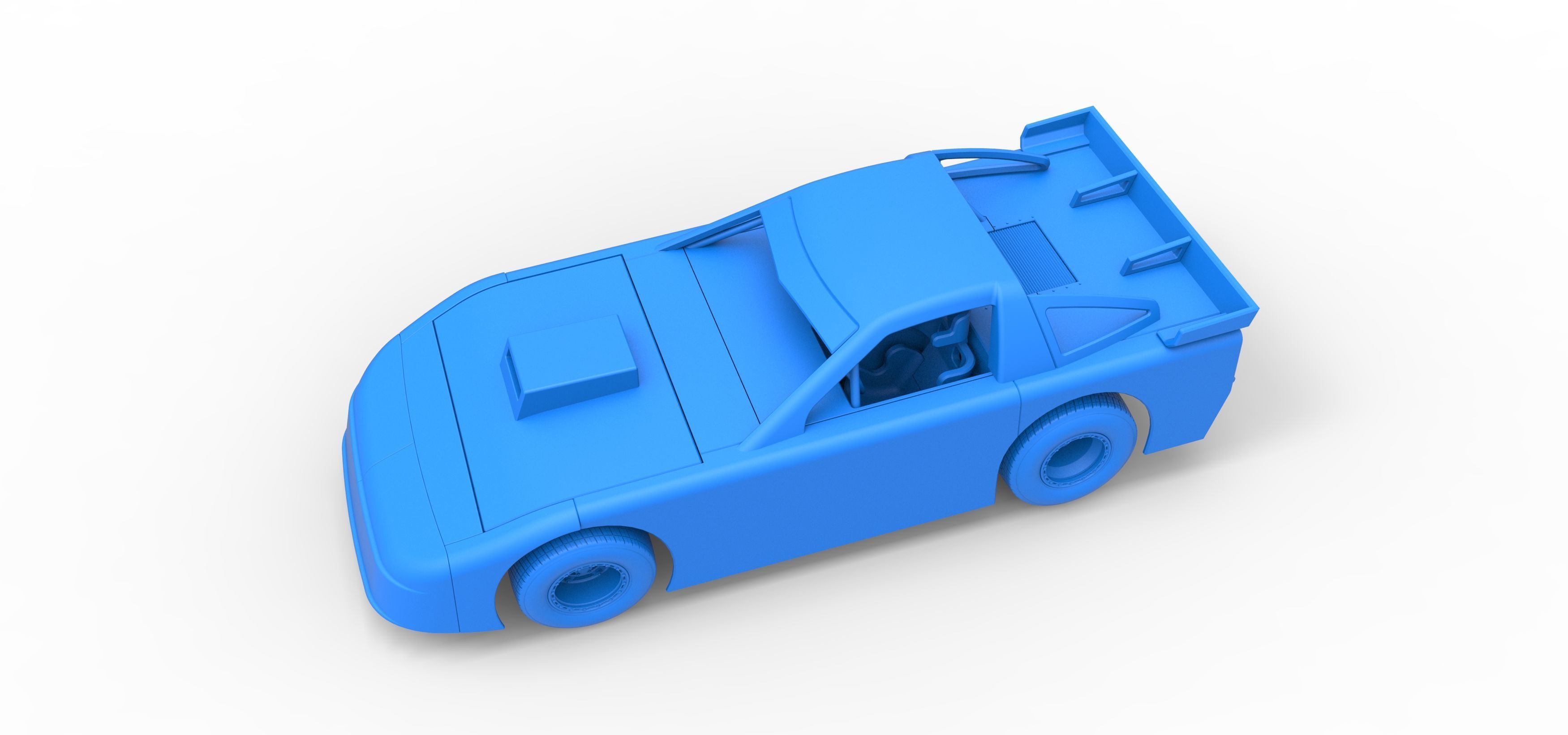 New Zealand Super Saloon race car Scale 1 to 25 3D print model_31