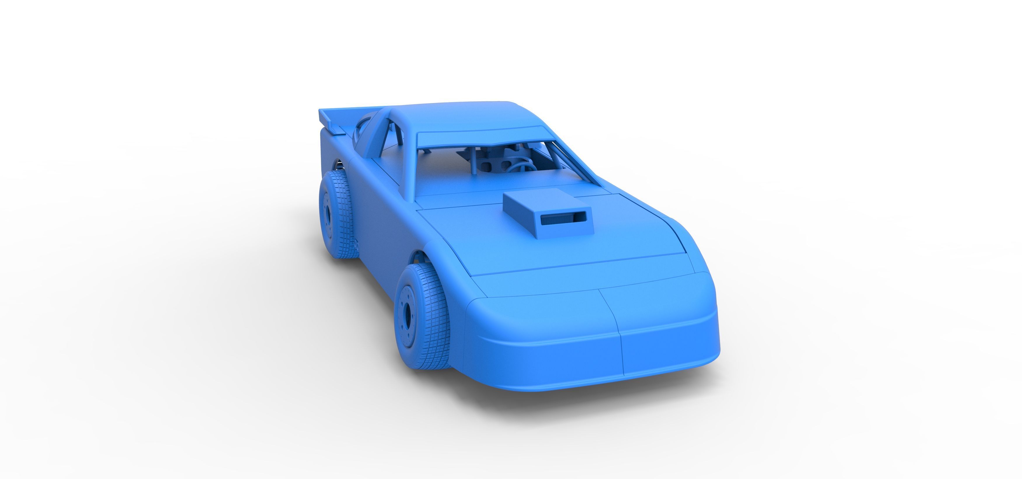 New Zealand Super Saloon race car Scale 1 to 25 3D print model_53