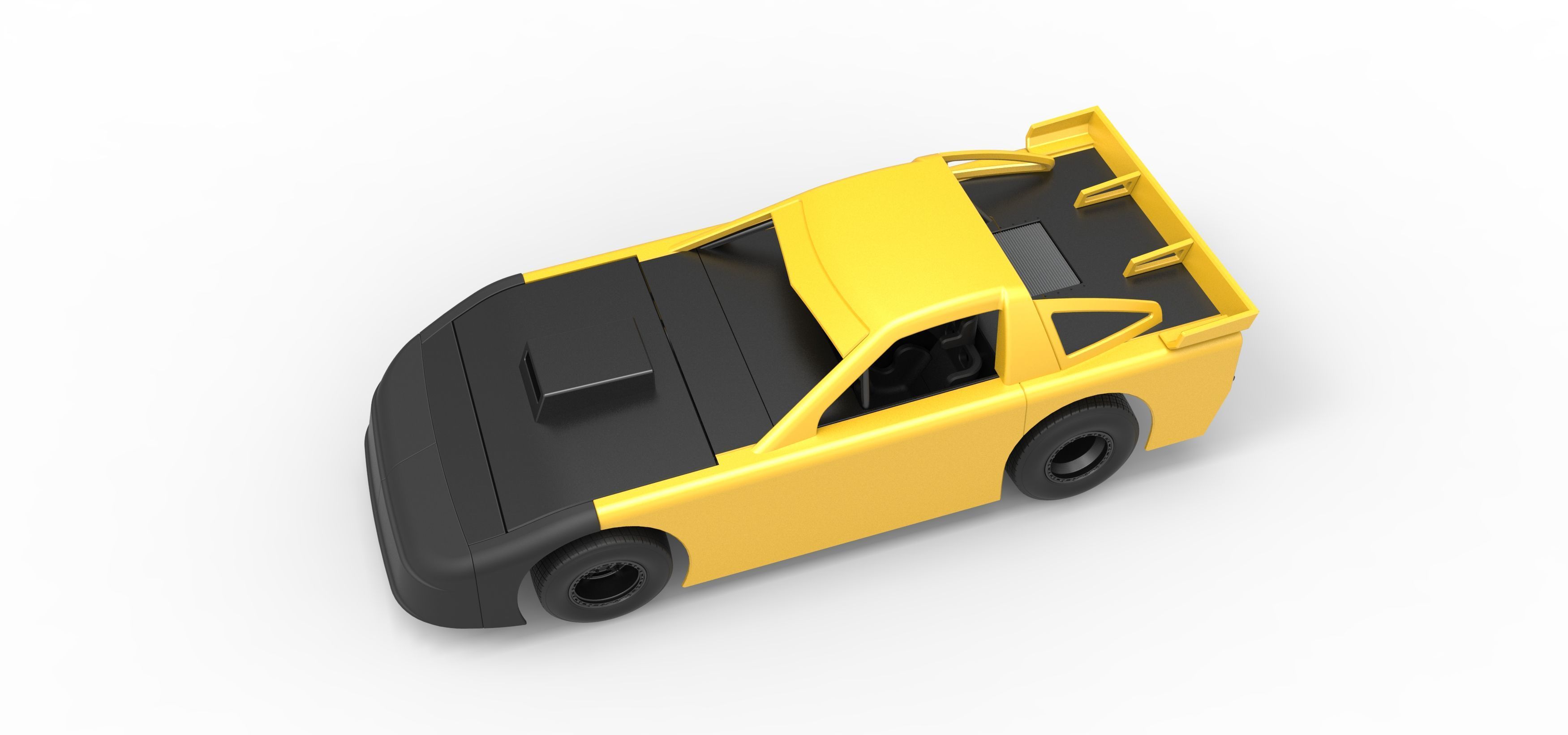 New Zealand Super Saloon race car Scale 1 to 25 3D print model_4