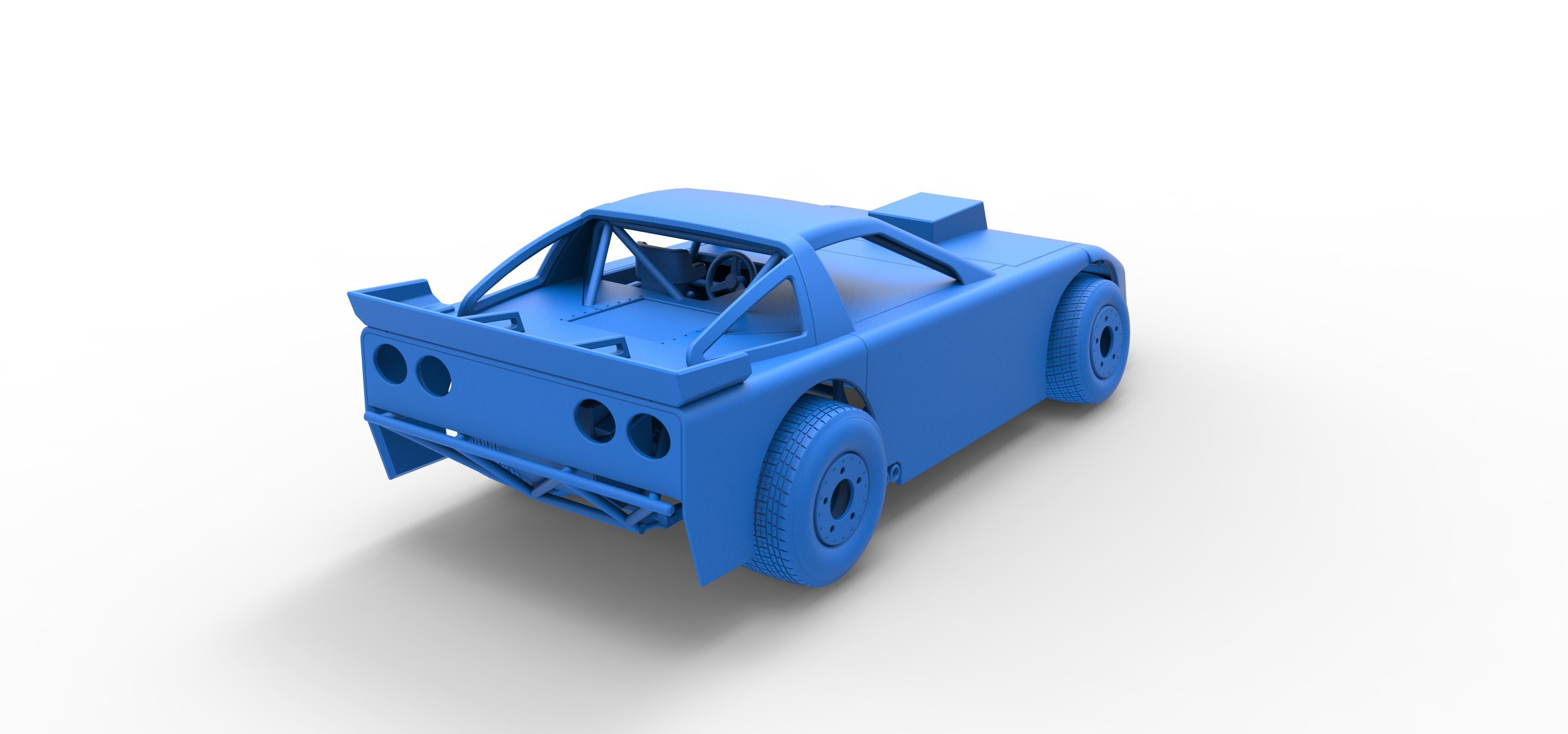 New Zealand Super Saloon race car Scale 1 to 25 3D print model_45