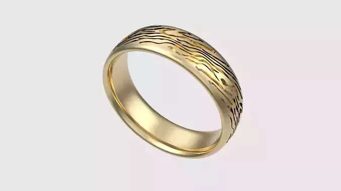 Wave Pattern Artistic Ring JDBCo