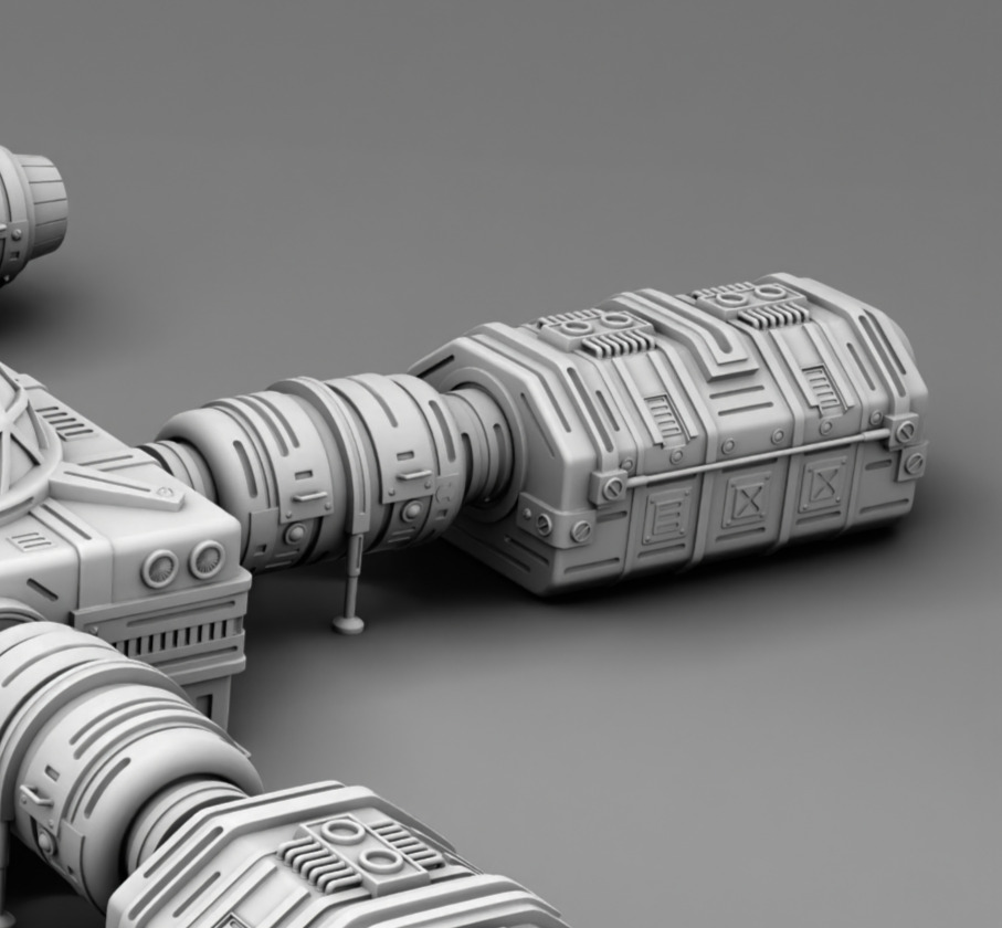 Martian Green house 3D print model_8