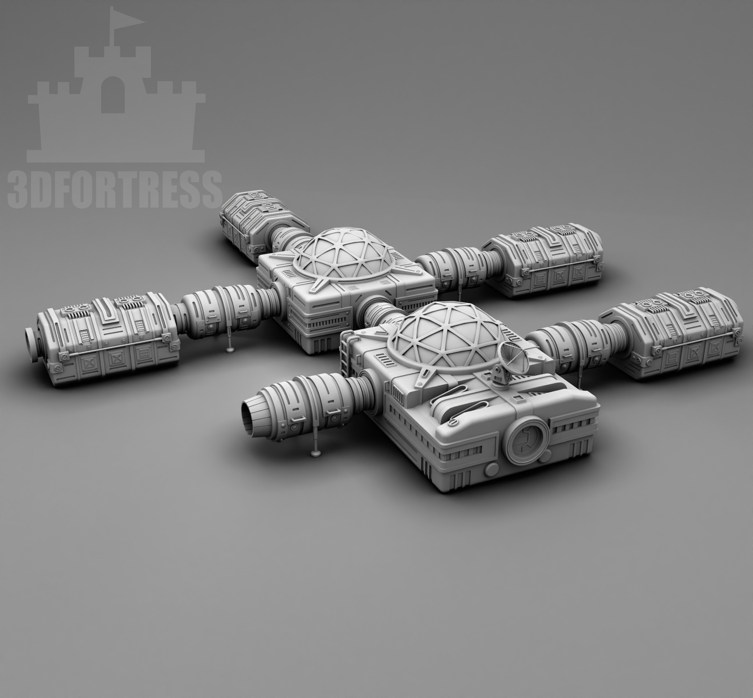 Martian Green house 3D print model_2