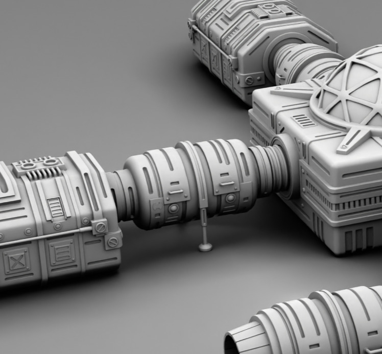 Martian Green house 3D print model_12