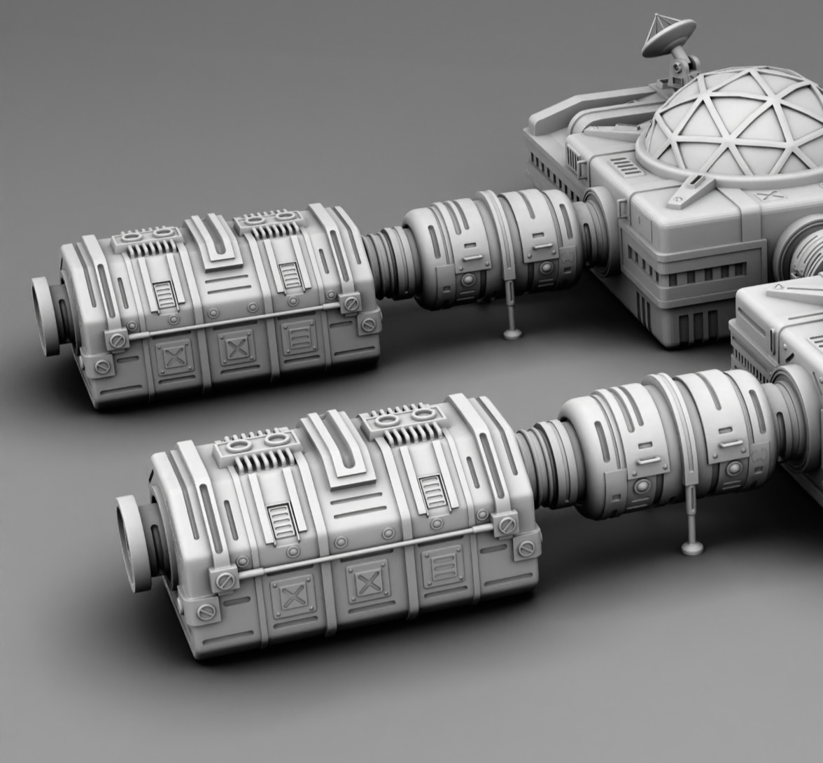 Martian Green house 3D print model_6