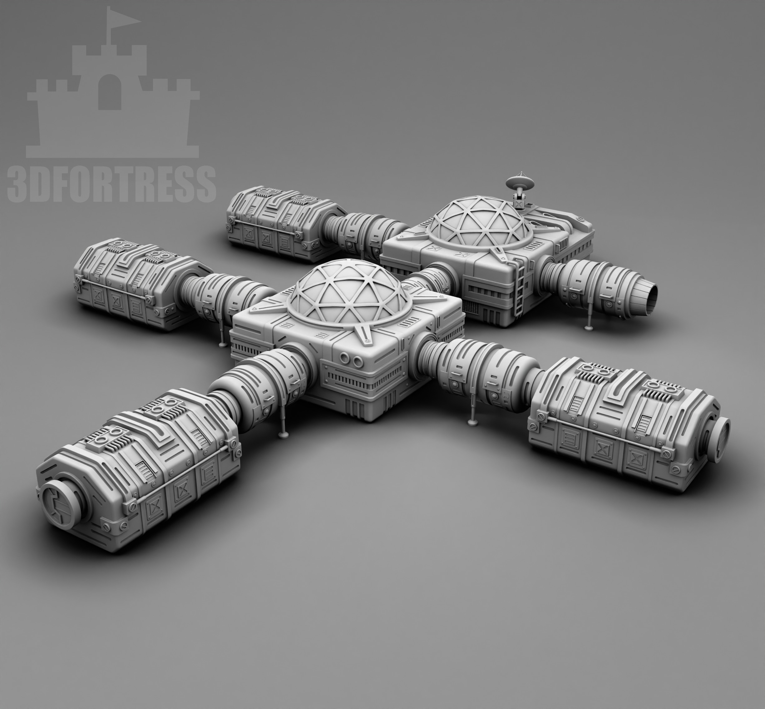 Martian Green house 3D print model_1