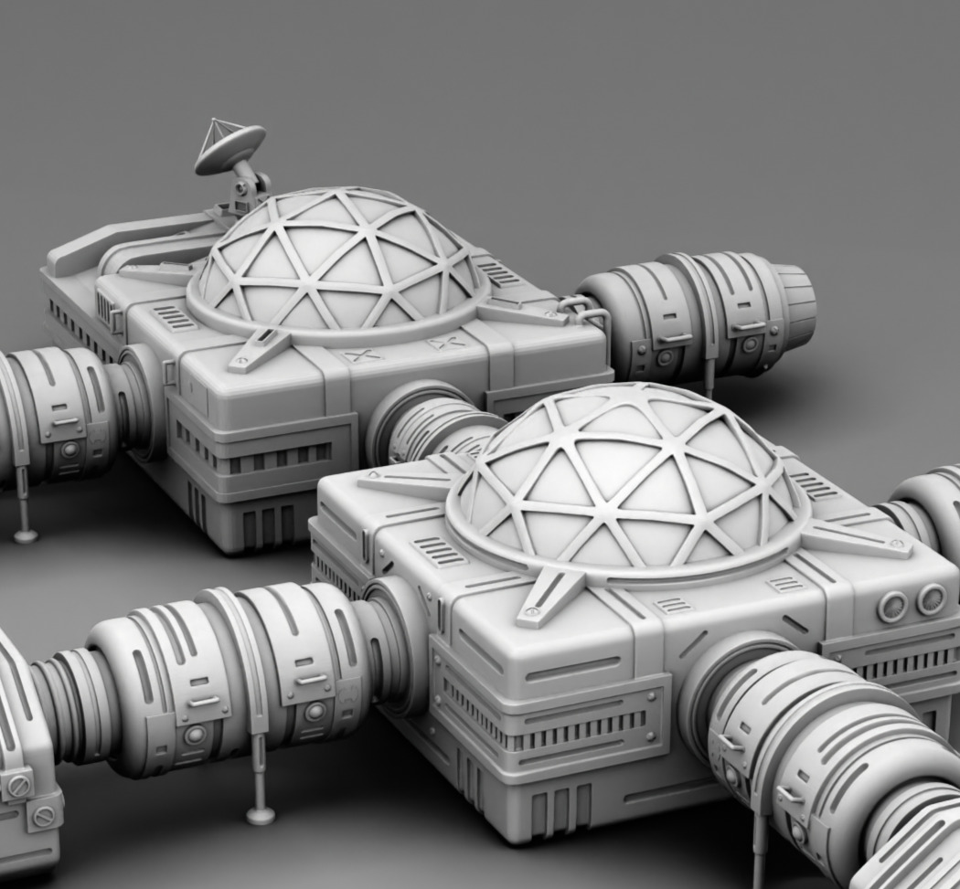 Martian Green house 3D print model_7