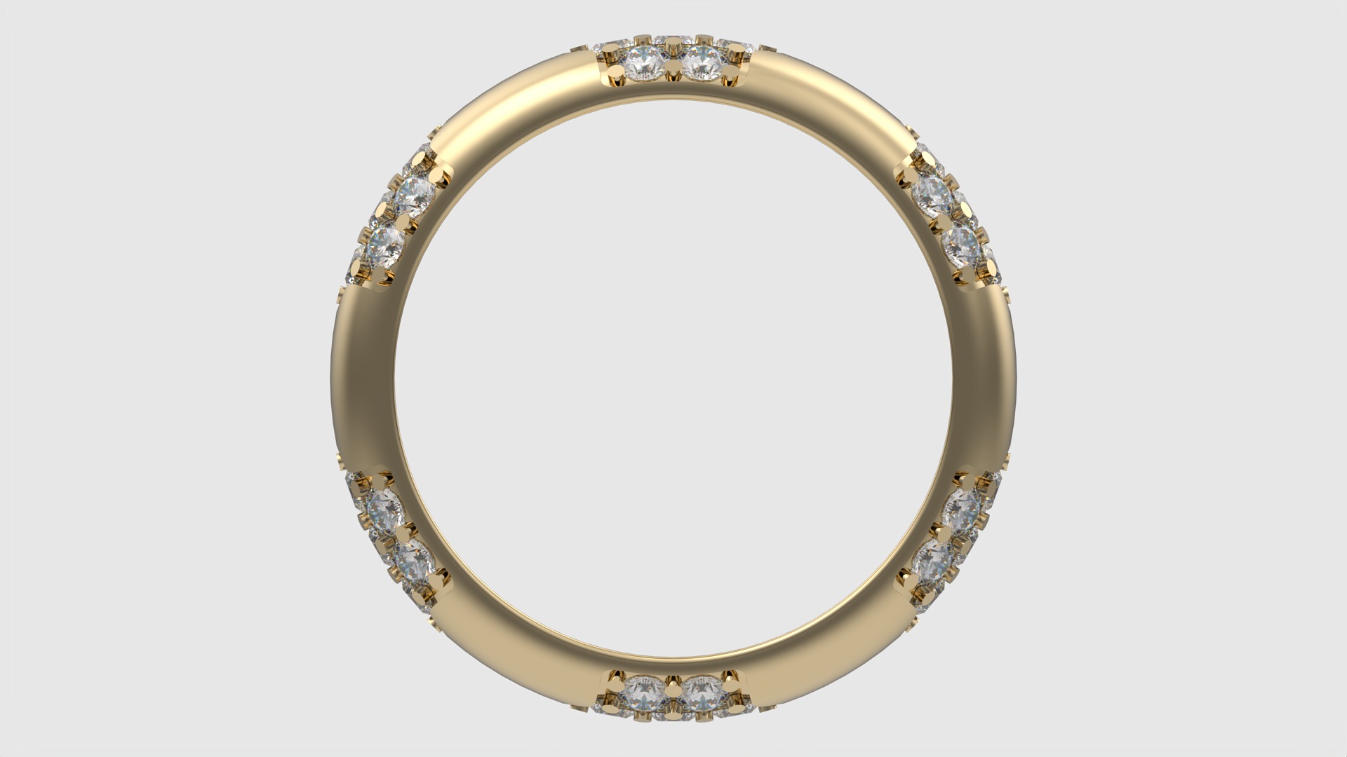 Radiant Cluster Gem Ring JDBCo 3D print model_4