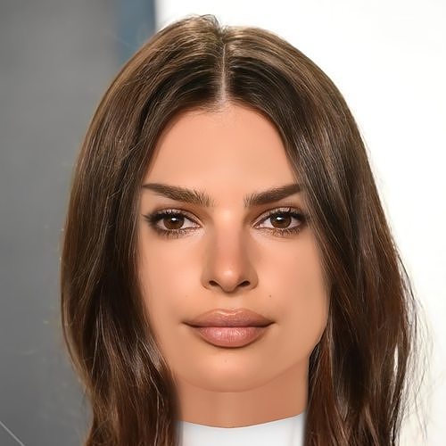 Emily Ratajkowski - No Hair - Low poly head for game  Low-poly 3D model
