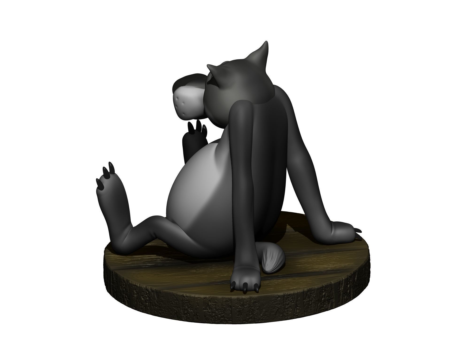 Wolf from the cartoon Once upon a time there was a dog  3D print model_3